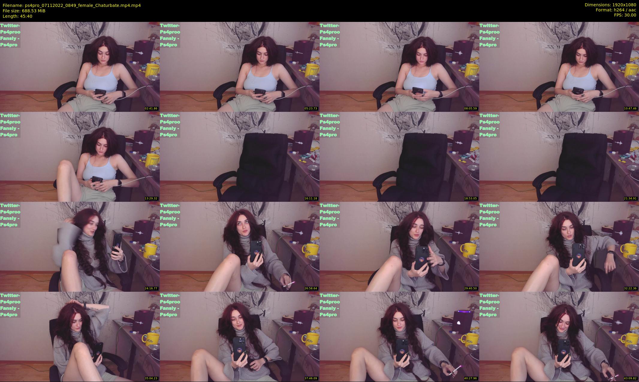ps4pro — 46 minute Chaturbate female cam show recording, 1080p, Nov 7, 2022