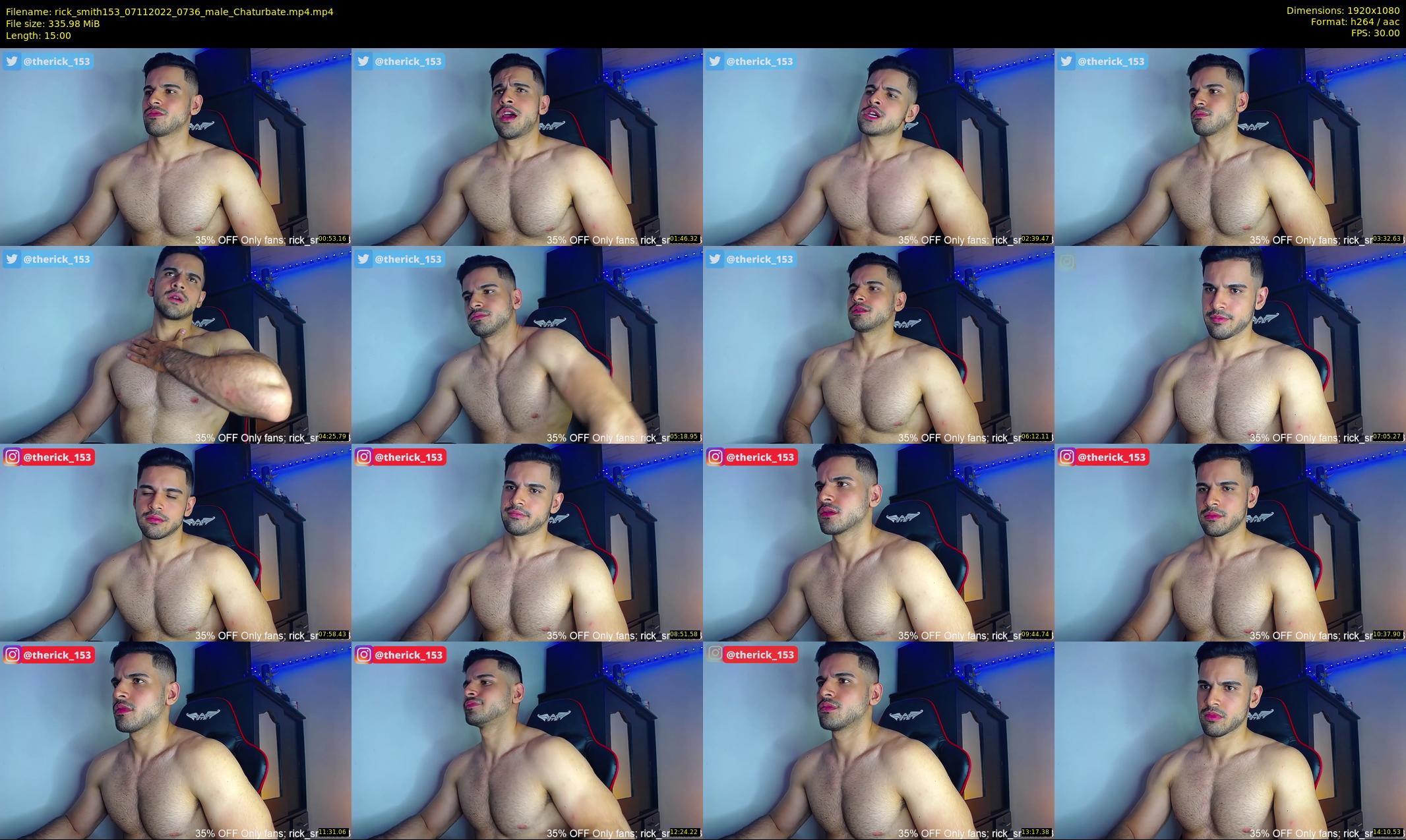 rick_smith153 — 15 minute Chaturbate male cam show recording, 1080p, Nov 7, 2022