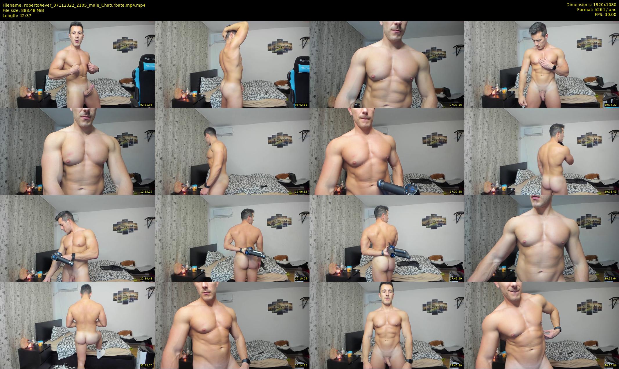 roberto4ever — 43 minute Chaturbate male cam show recording, 1080p, Nov 7, 2022
