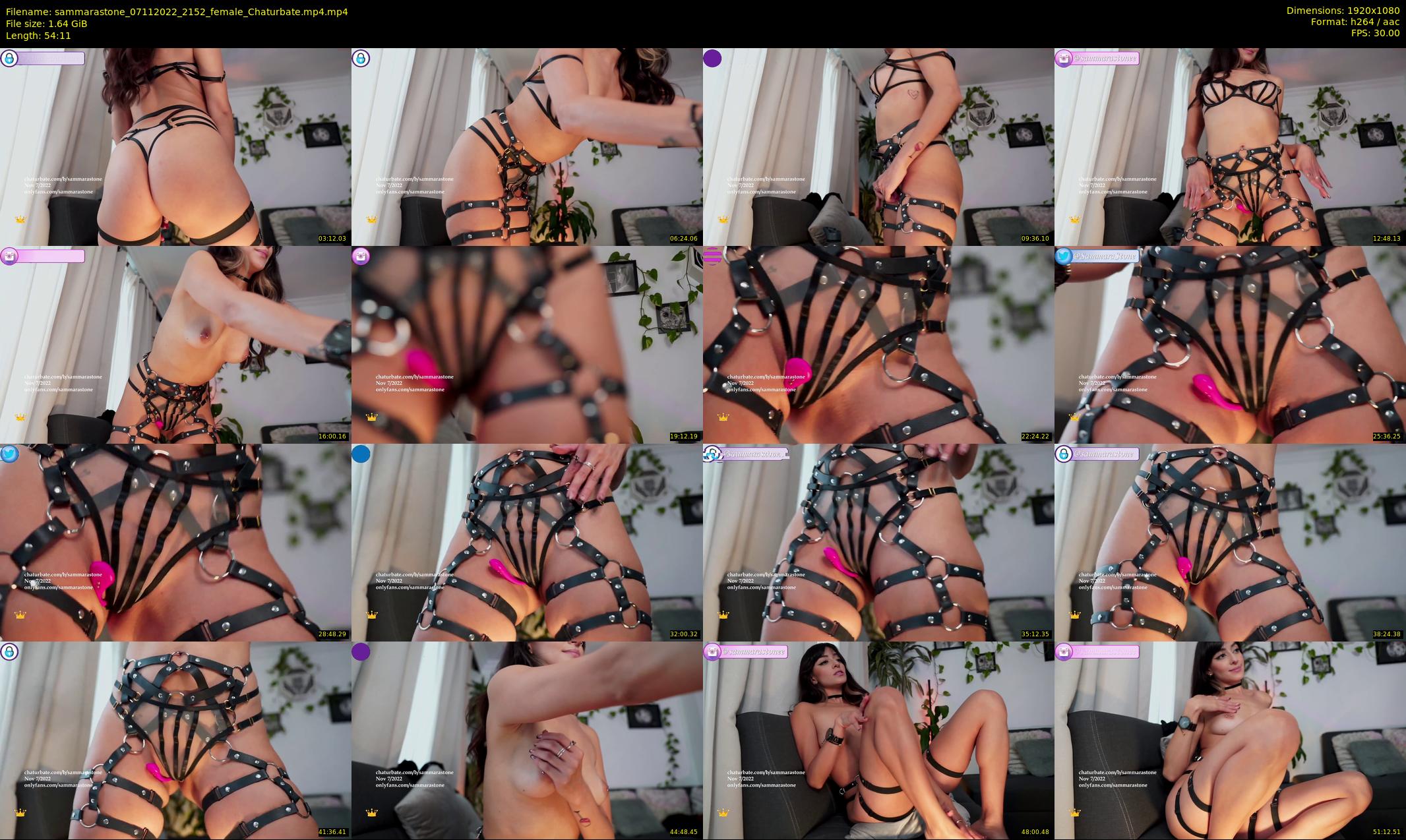 sammarastone — 55 minute Chaturbate female cam show recording, 1080p, Nov 7, 2022