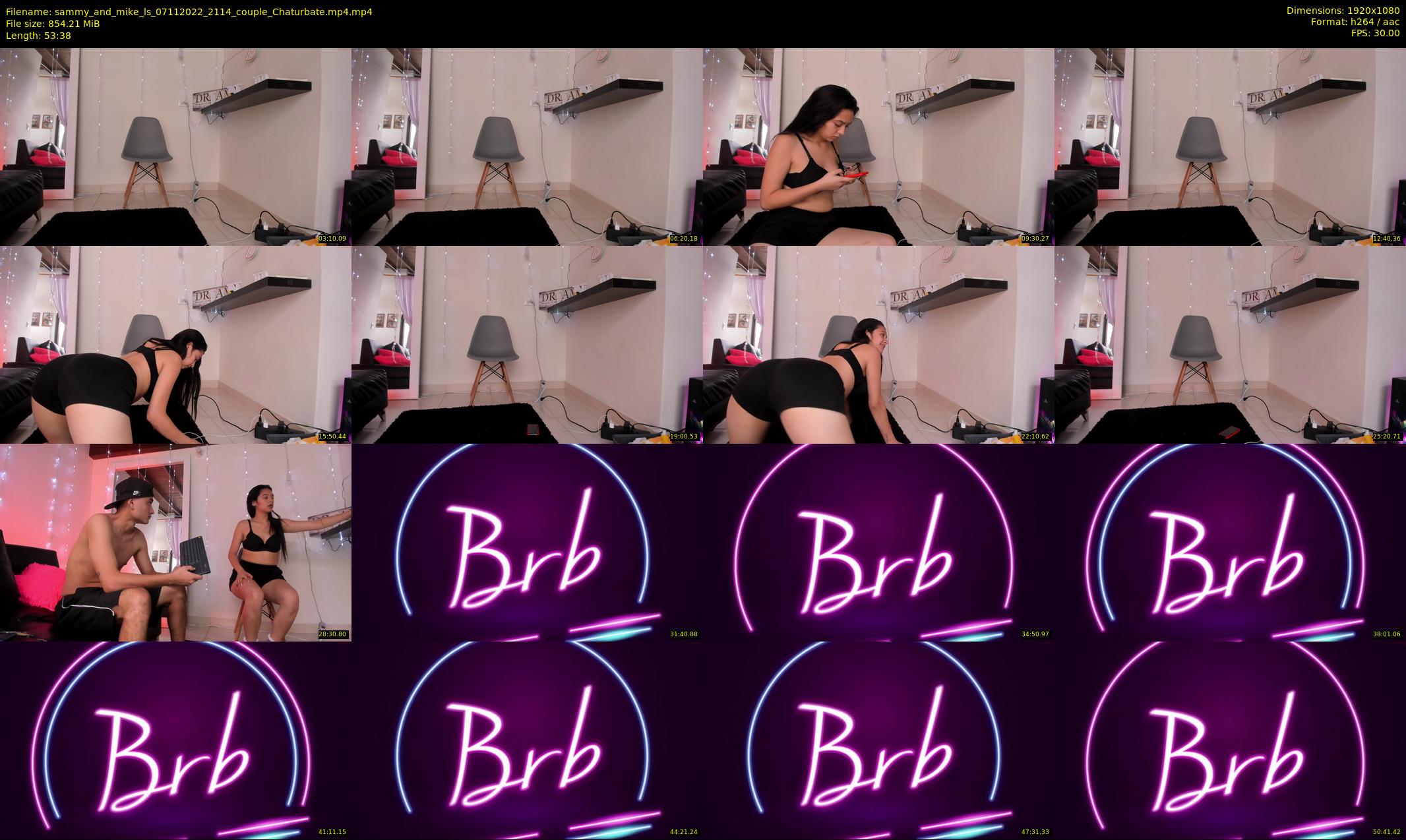 sammy_and_mike_ls — 54 minute Chaturbate couple cam show recording, 1080p, Nov 7, 2022