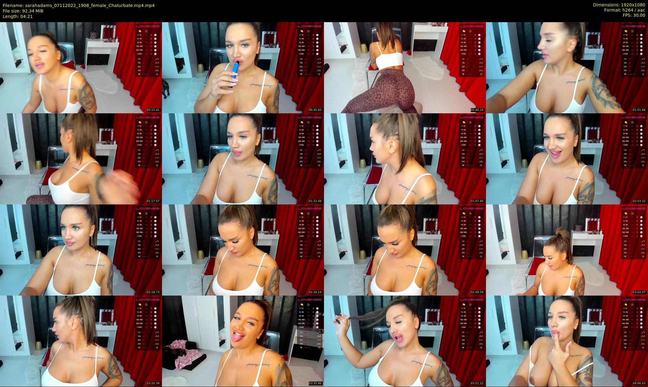 sarahadams — 5 minute Chaturbate female cam show recording, 1080p, Nov 7, 2022