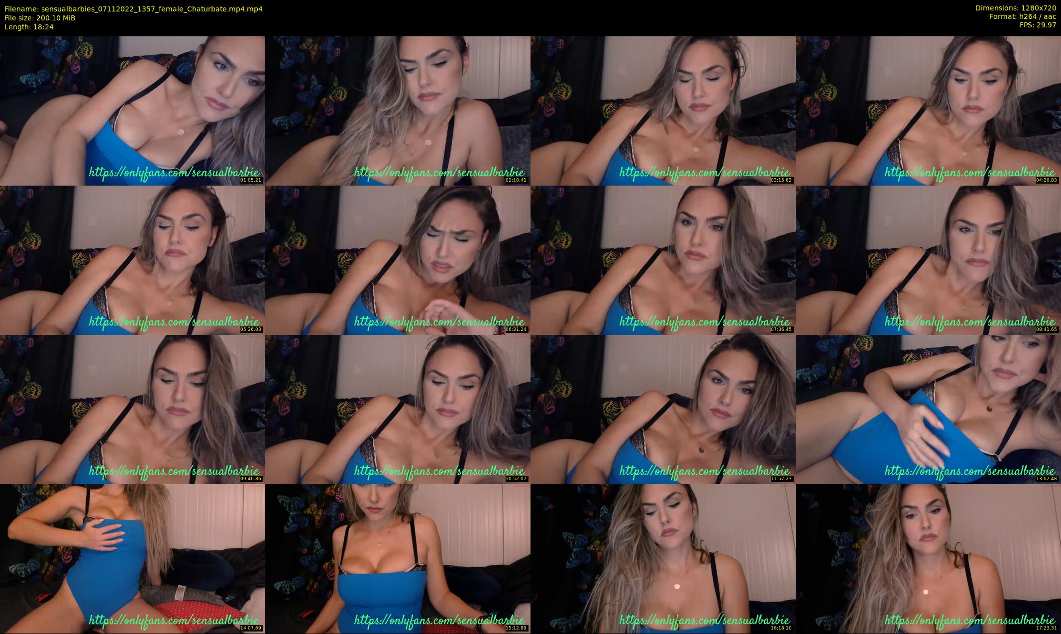 sensualbarbies — 19 minute Chaturbate female cam show recording, 720p, Nov 7, 2022