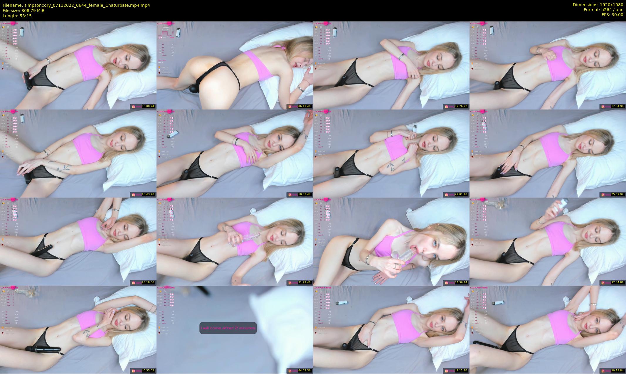 simpsoncory — 54 minute Chaturbate female cam show recording, 1080p, Nov 7, 2022