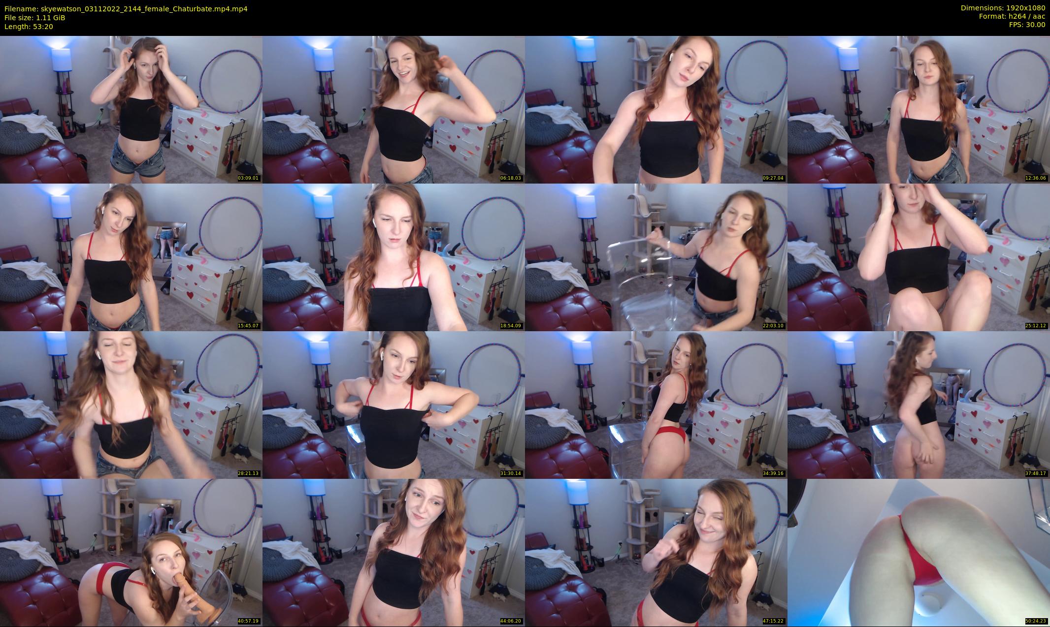 skyewatson — 54 minute Chaturbate female cam show recording, 1080p, Nov 3, 2022