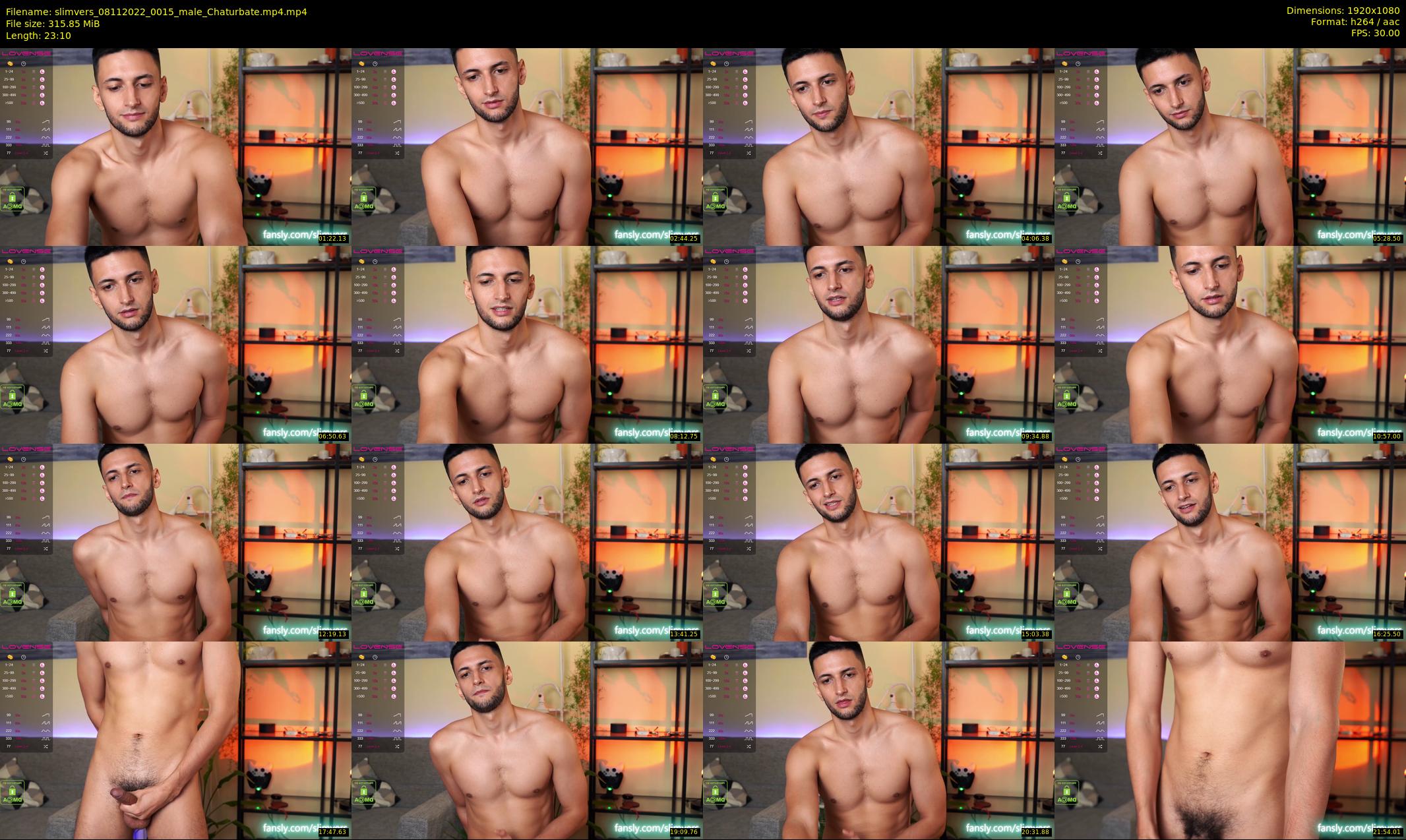 slimvers — 24 minute Chaturbate male cam show recording, 1080p, Nov 8, 2022