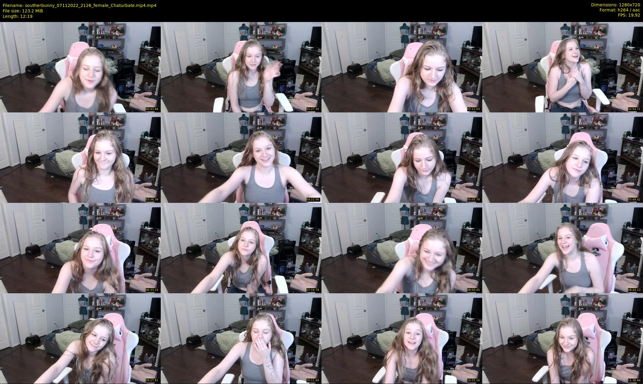 southerbunny — 13 minute Chaturbate female cam show recording, 720p, Nov 7, 2022