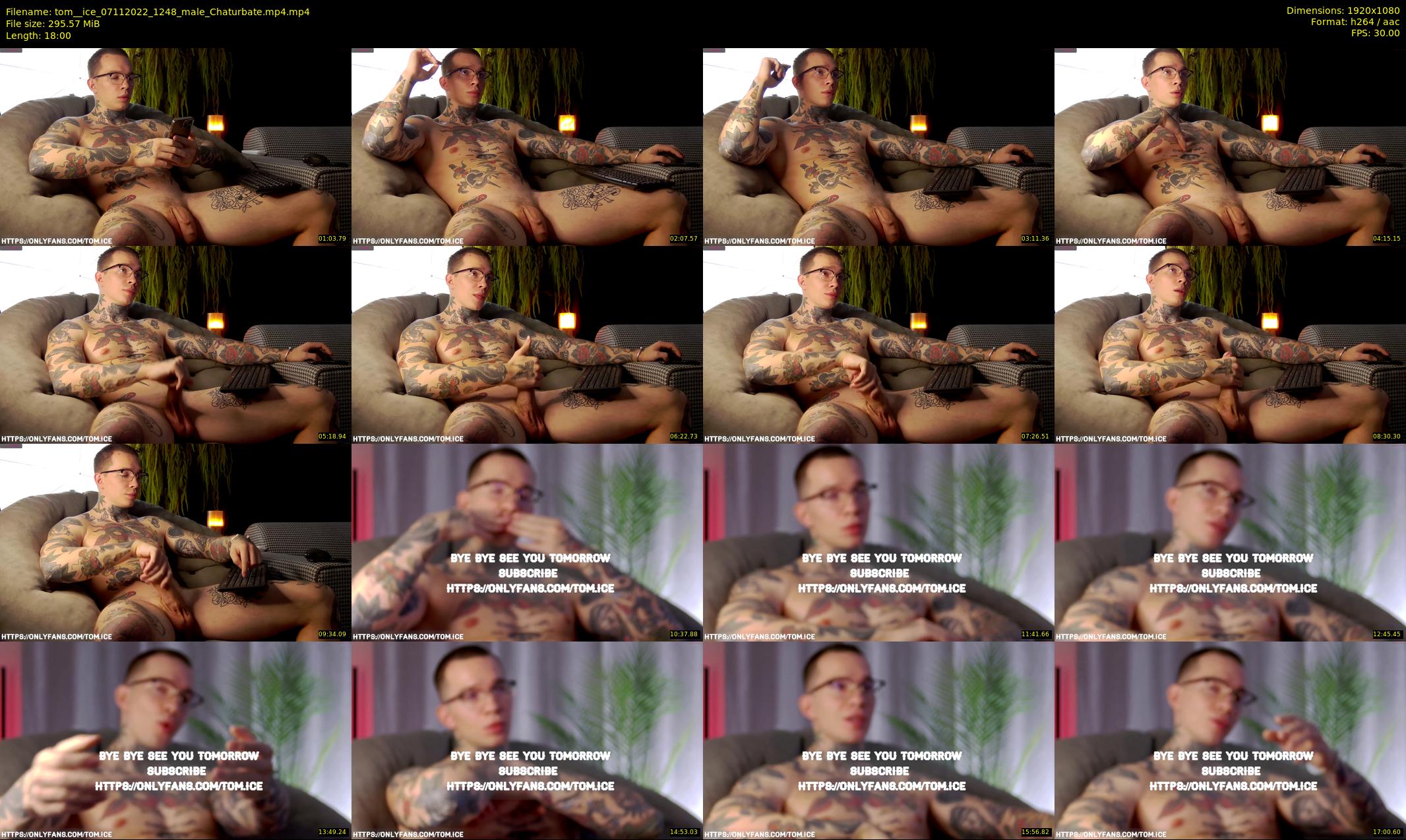 tom__ice — 18 minute Chaturbate male cam show recording, 1080p, Nov 7, 2022