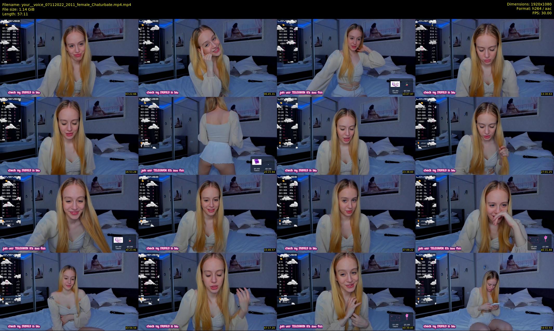 your__voice — 58 minute Chaturbate female cam show recording, 1080p, Nov 7, 2022