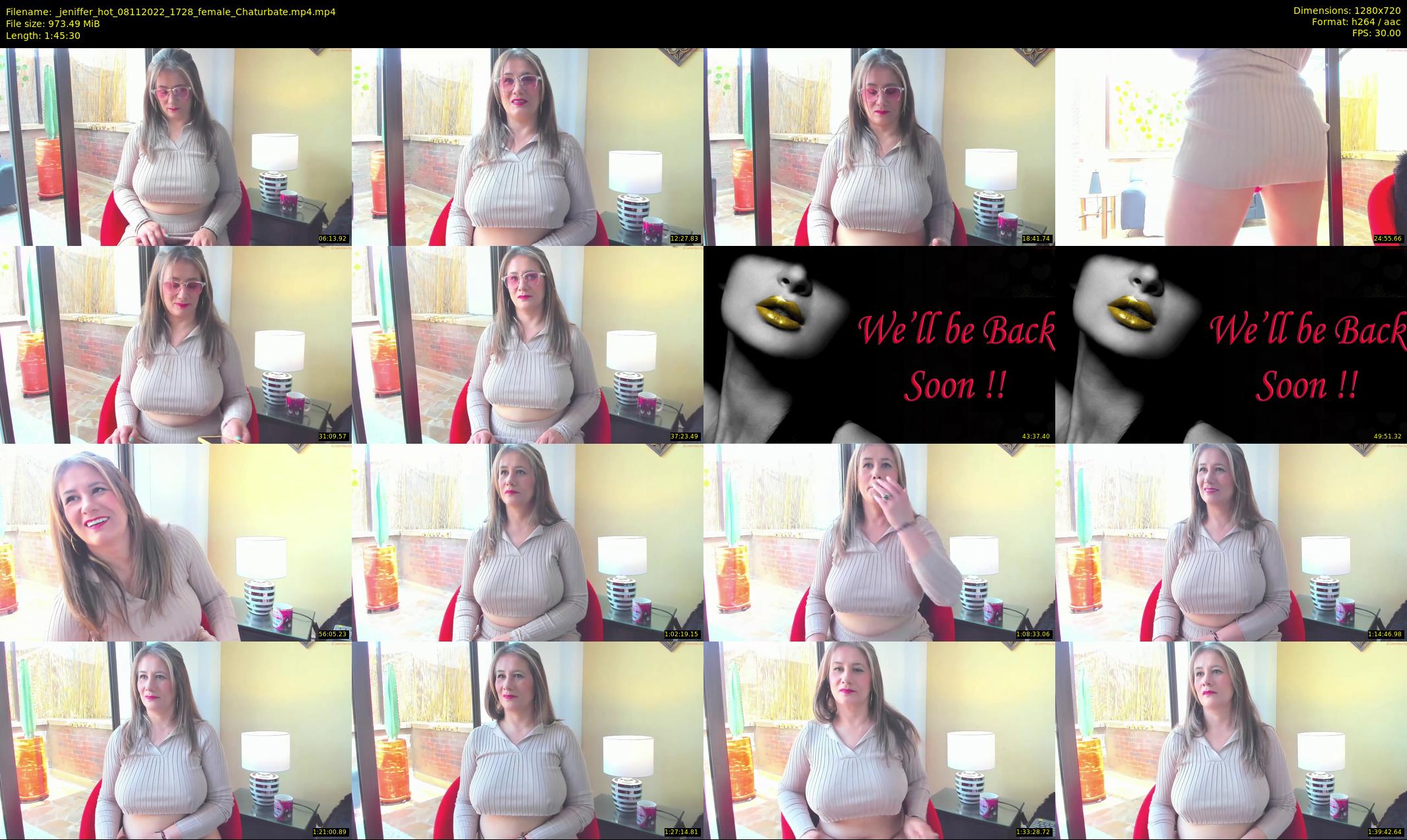_jeniffer_hot — 106 minute Chaturbate female cam show recording, 720p, Nov 8, 2022