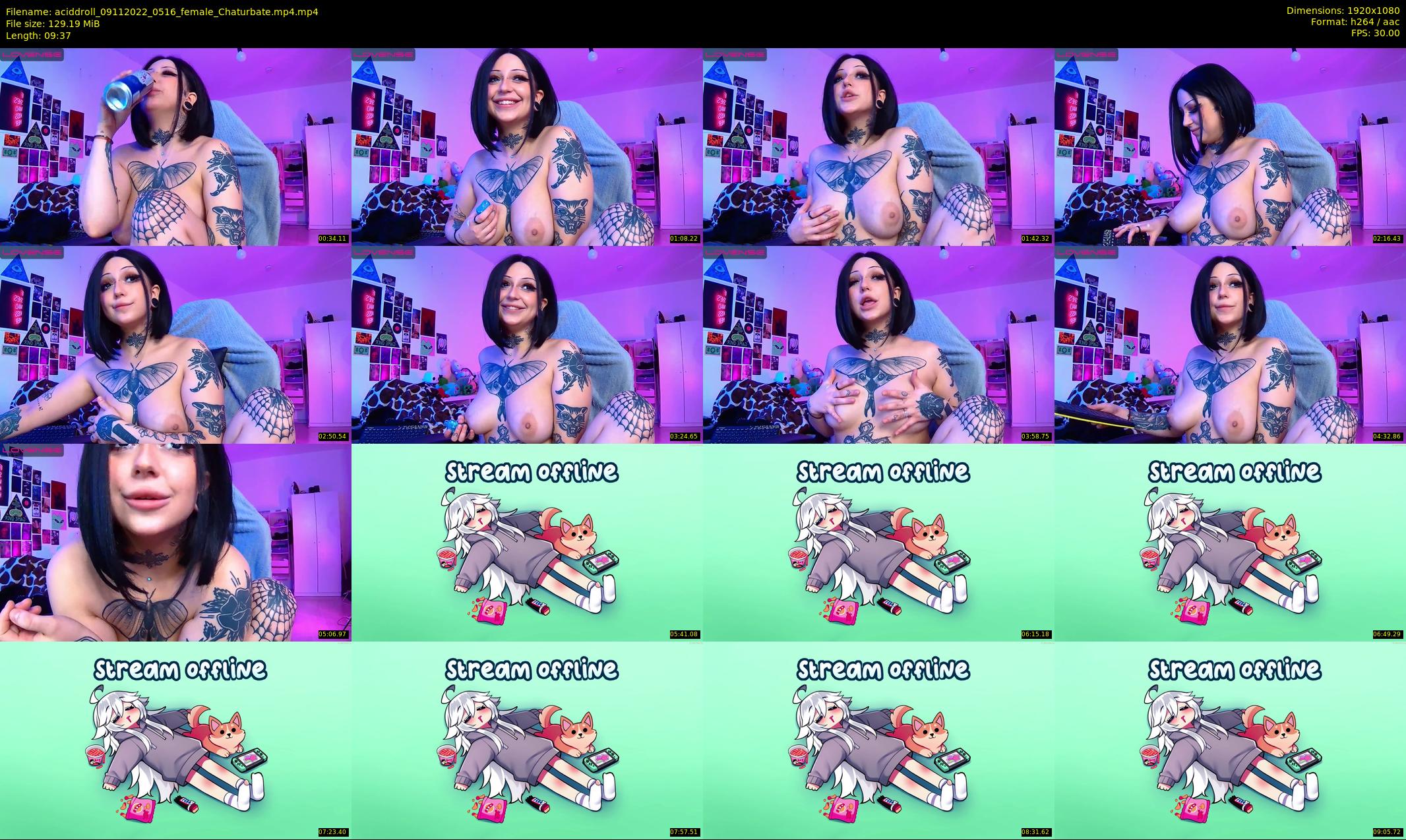 aciddroll — 10 minute Chaturbate female cam show recording, 1080p, Nov 9, 2022
