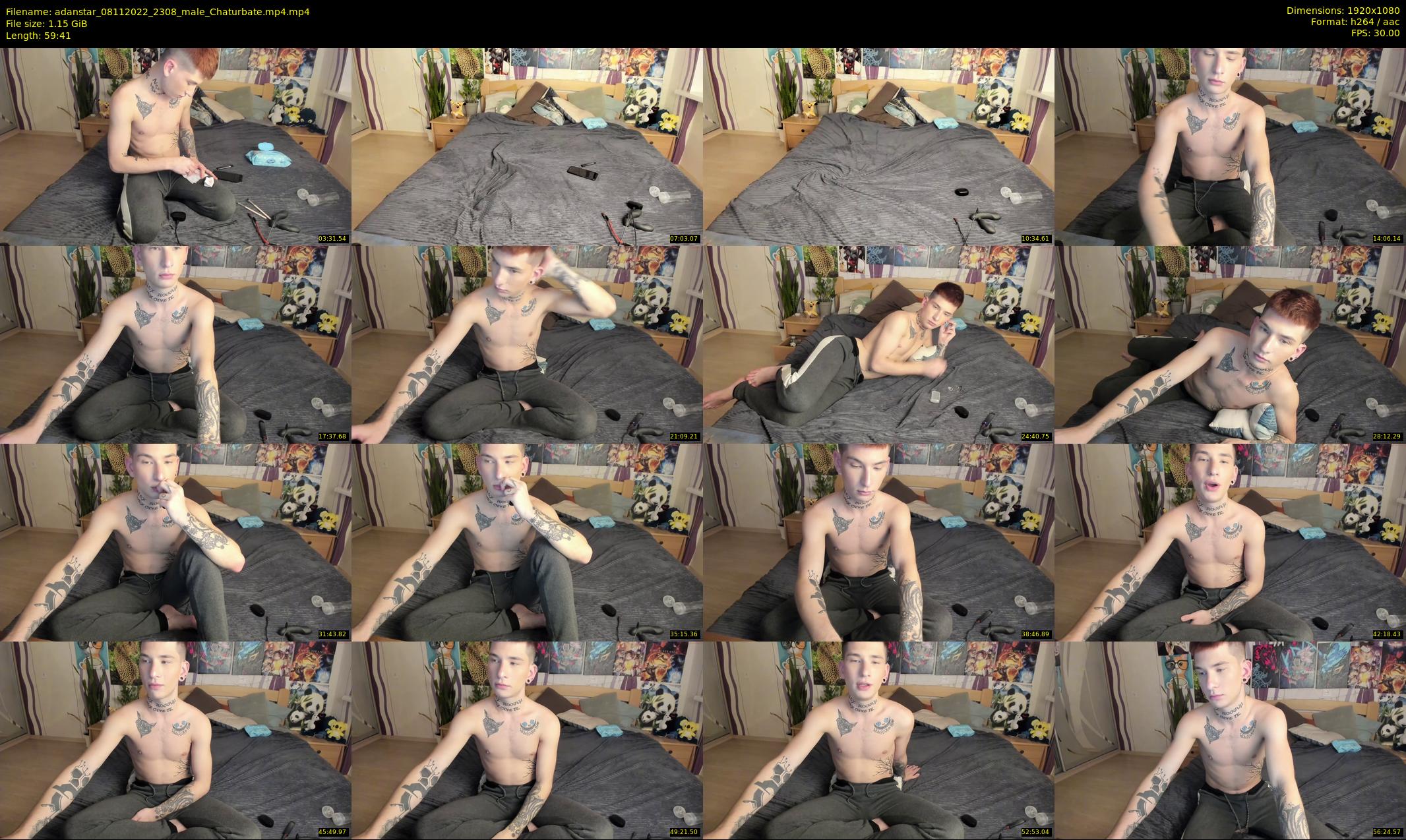 adanstar — 60 minute Chaturbate male cam show recording, 1080p, Nov 8, 2022