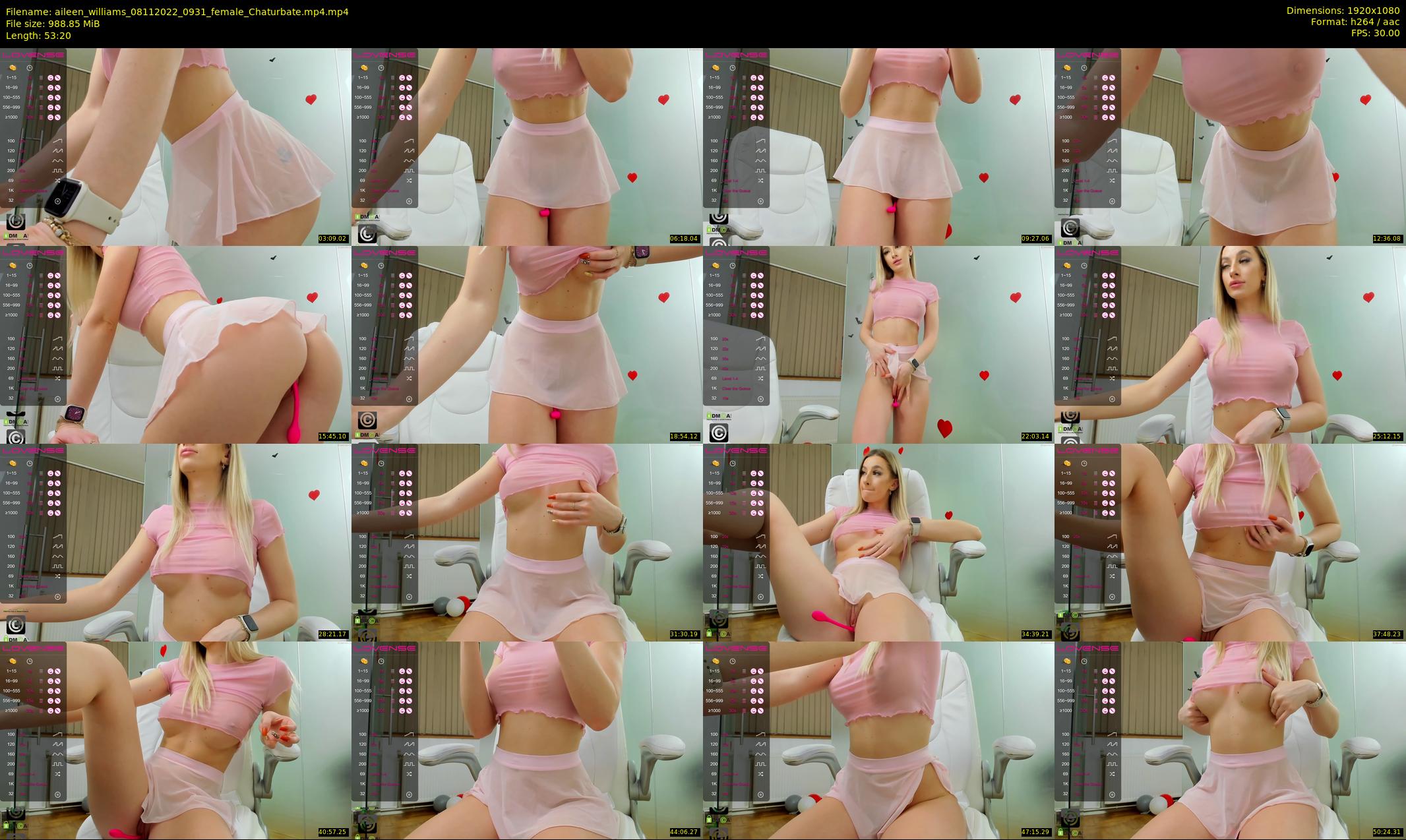 aileen_williams — 54 minute Chaturbate female cam show recording, 1080p, Nov 8, 2022