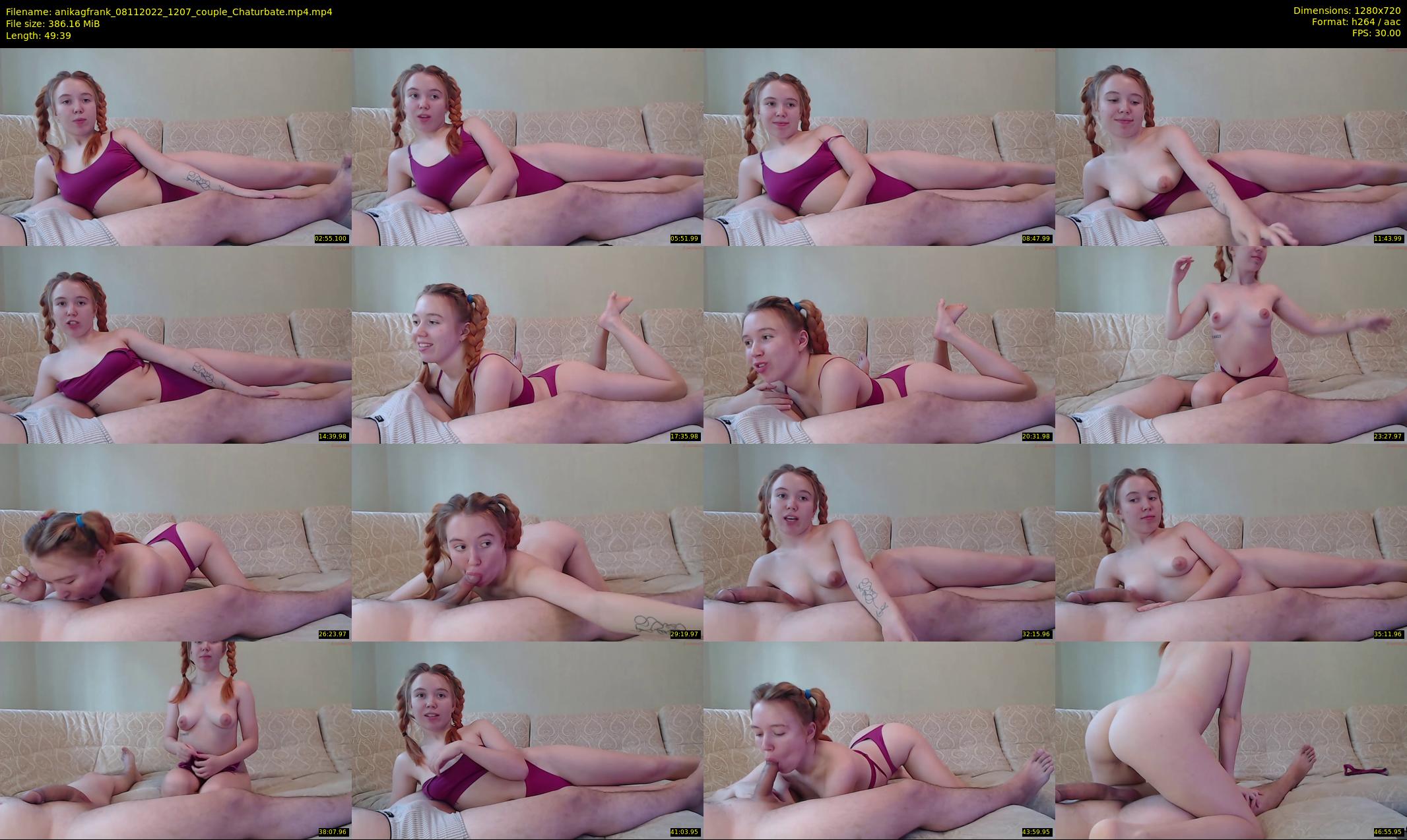 anikagfrank — 50 minute Chaturbate couple cam show recording, 720p, Nov 8, 2022