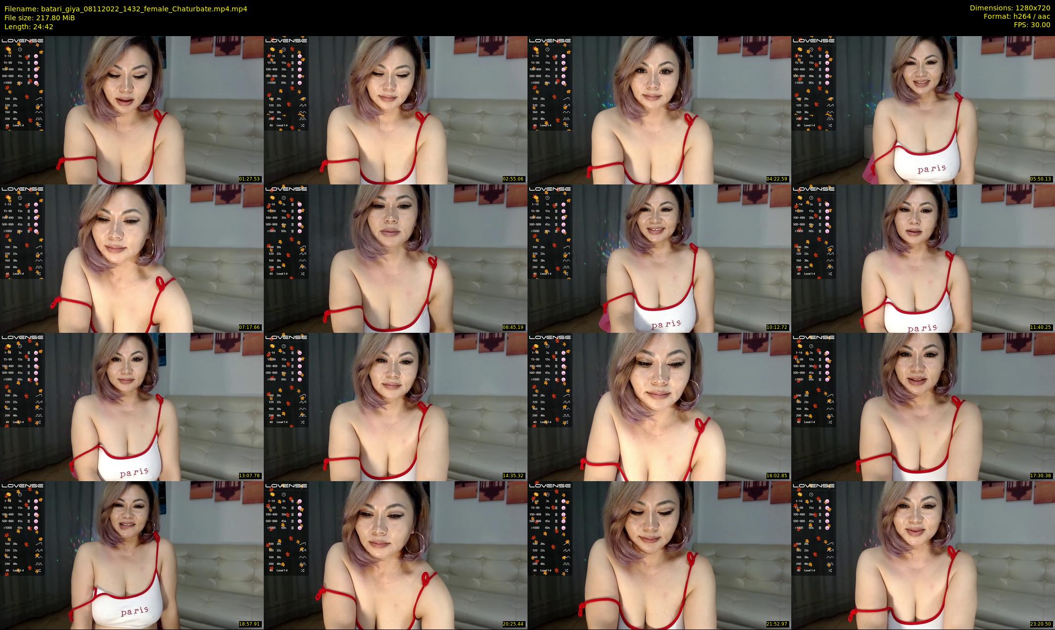 batari_giya — 25 minute Chaturbate female cam show recording, 720p, Nov 8, 2022