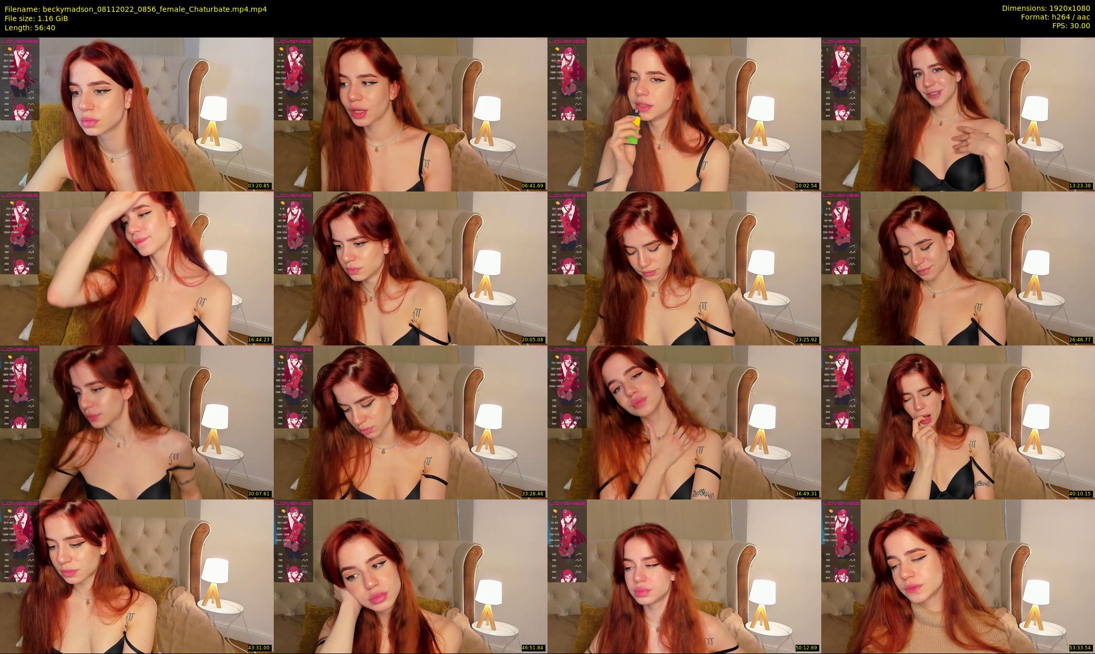 beckymadson — 57 minute Chaturbate female cam show recording, 1080p, Nov 8, 2022