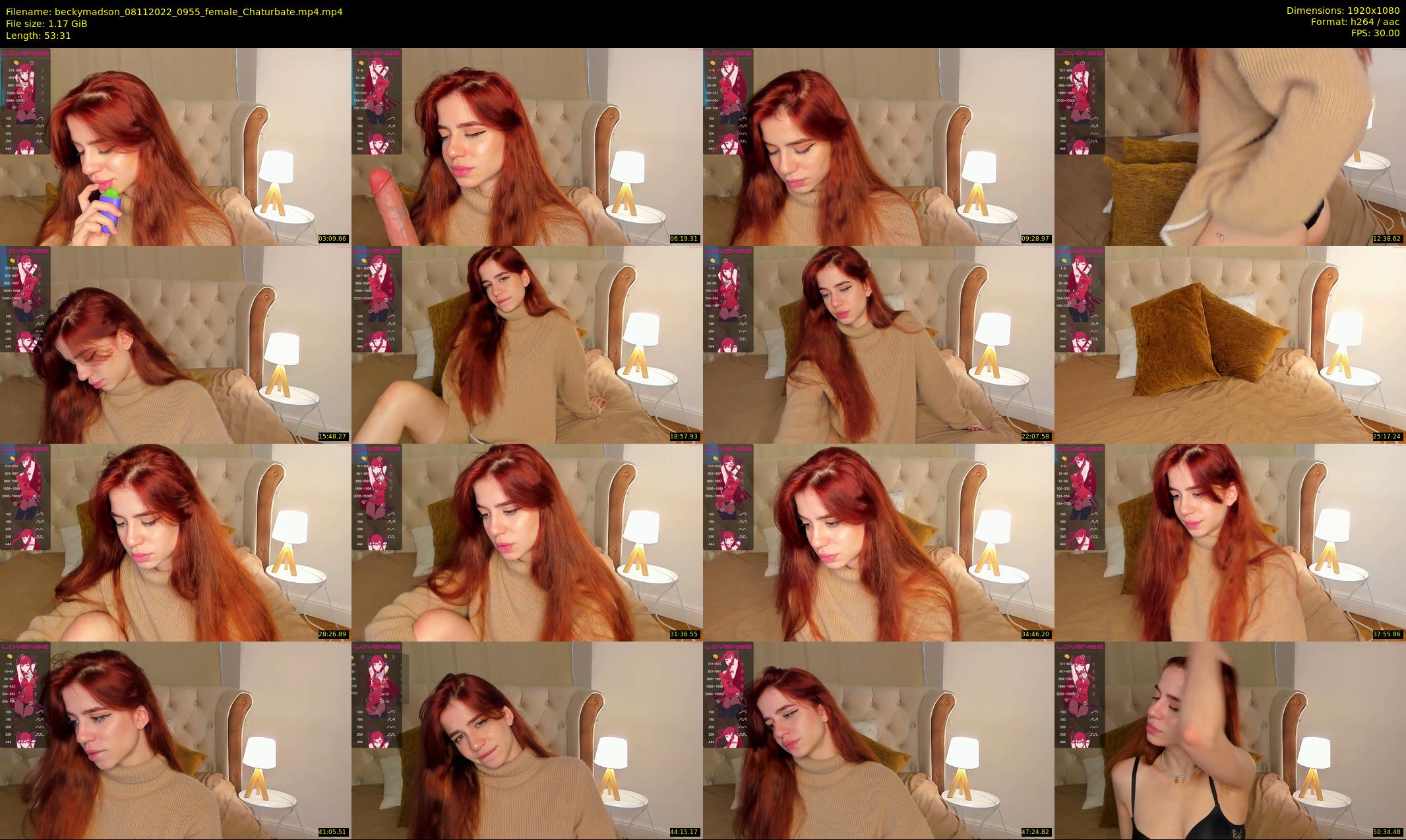 beckymadson — 54 minute Chaturbate female cam show recording, 1080p, Nov 8, 2022