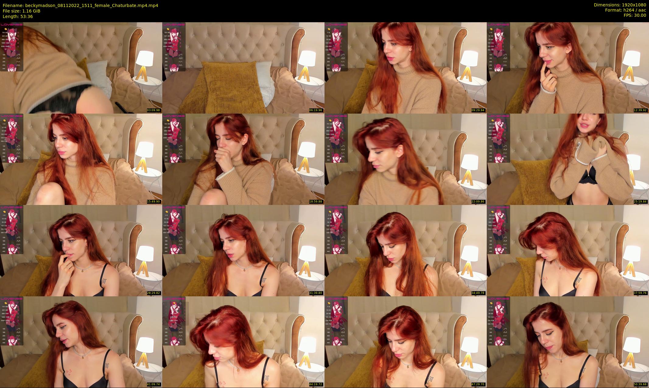 beckymadson — 54 minute Chaturbate female cam show recording, 1080p, Nov 8, 2022