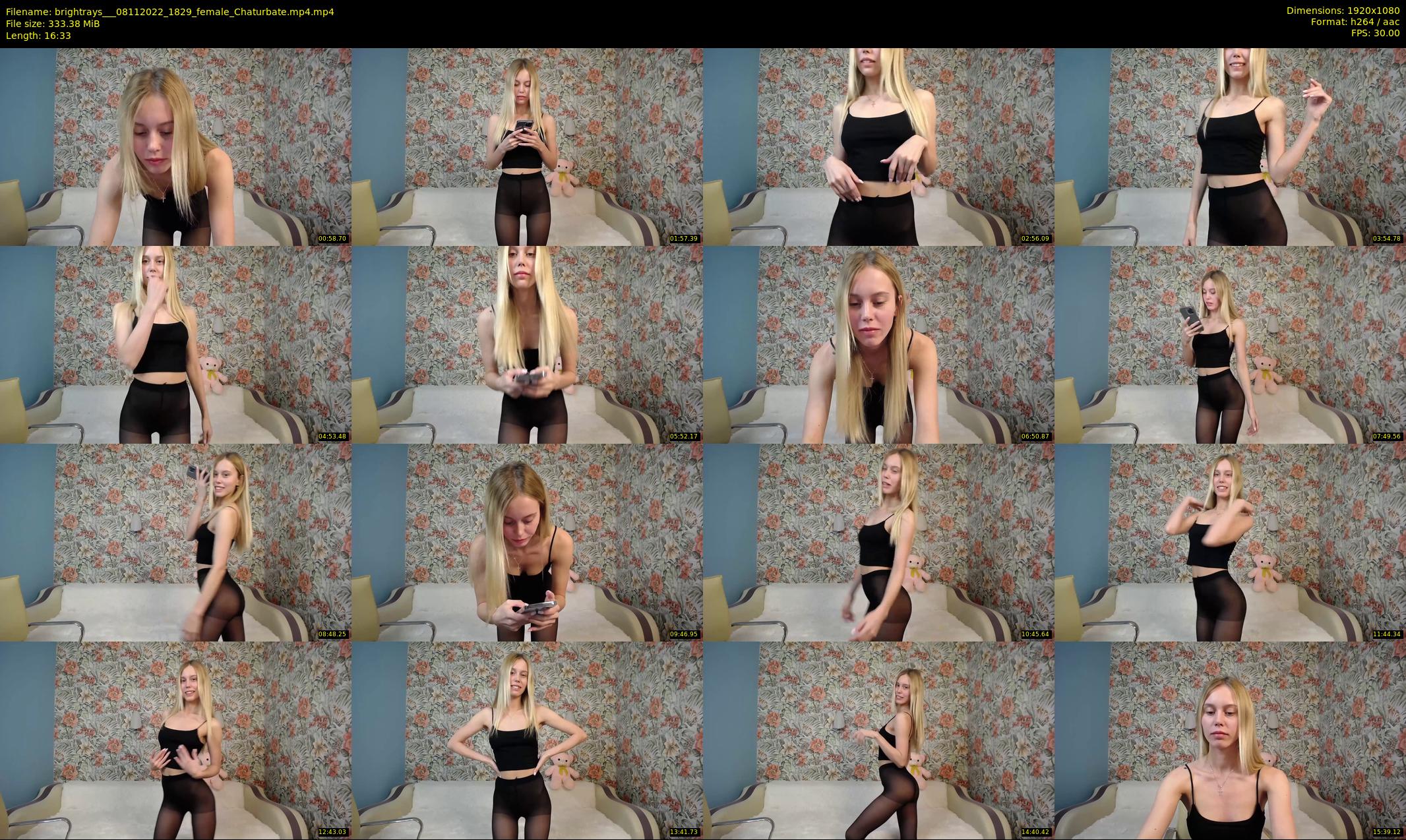 brightrays__ — 17 minute Chaturbate female cam show recording, 1080p, Nov 8, 2022