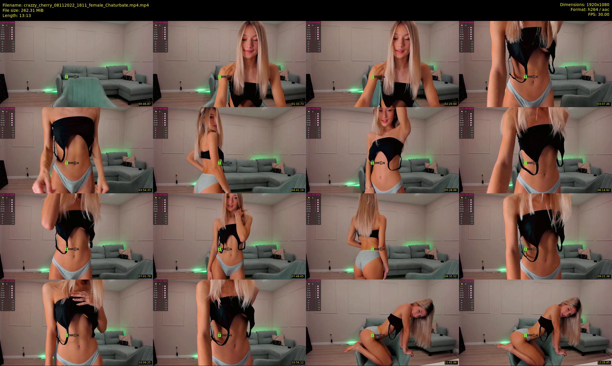 crazzy_cherry — 14 minute Chaturbate female cam show recording, 1080p, Nov 8, 2022