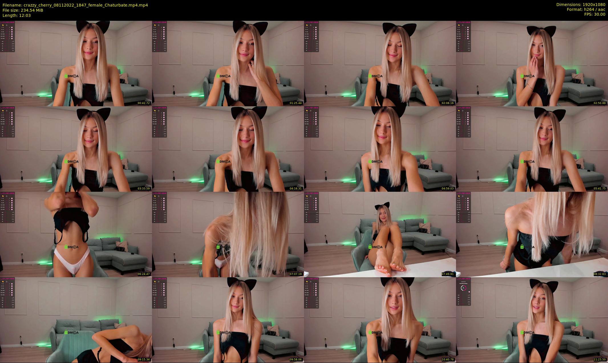 crazzy_cherry — 13 minute Chaturbate female cam show recording, 1080p, Nov 8, 2022