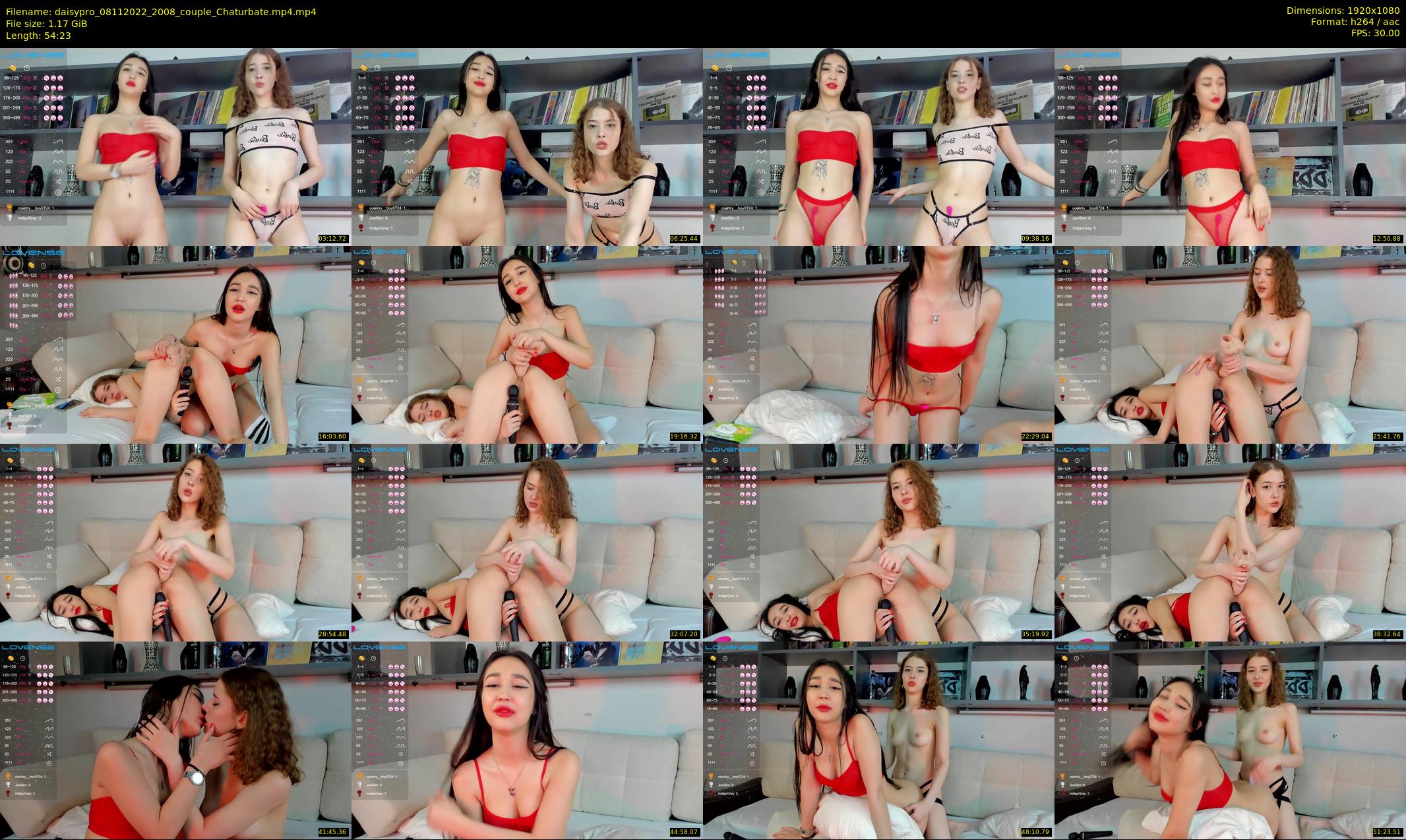 daisypro — 55 minute Chaturbate couple cam show recording, 1080p, Nov 8, 2022