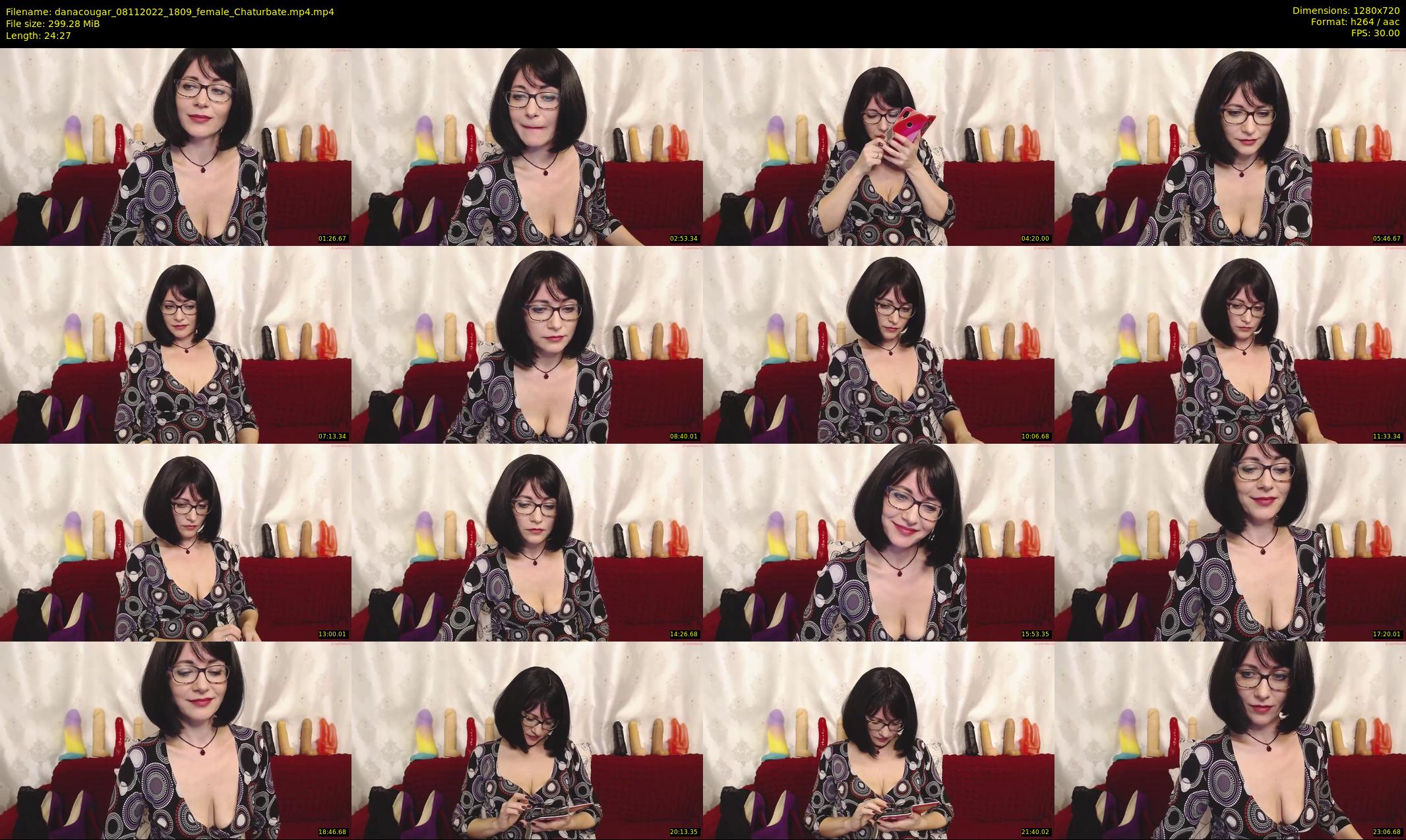 danacougar — 25 minute Chaturbate female cam show recording, 720p, Nov 8, 2022