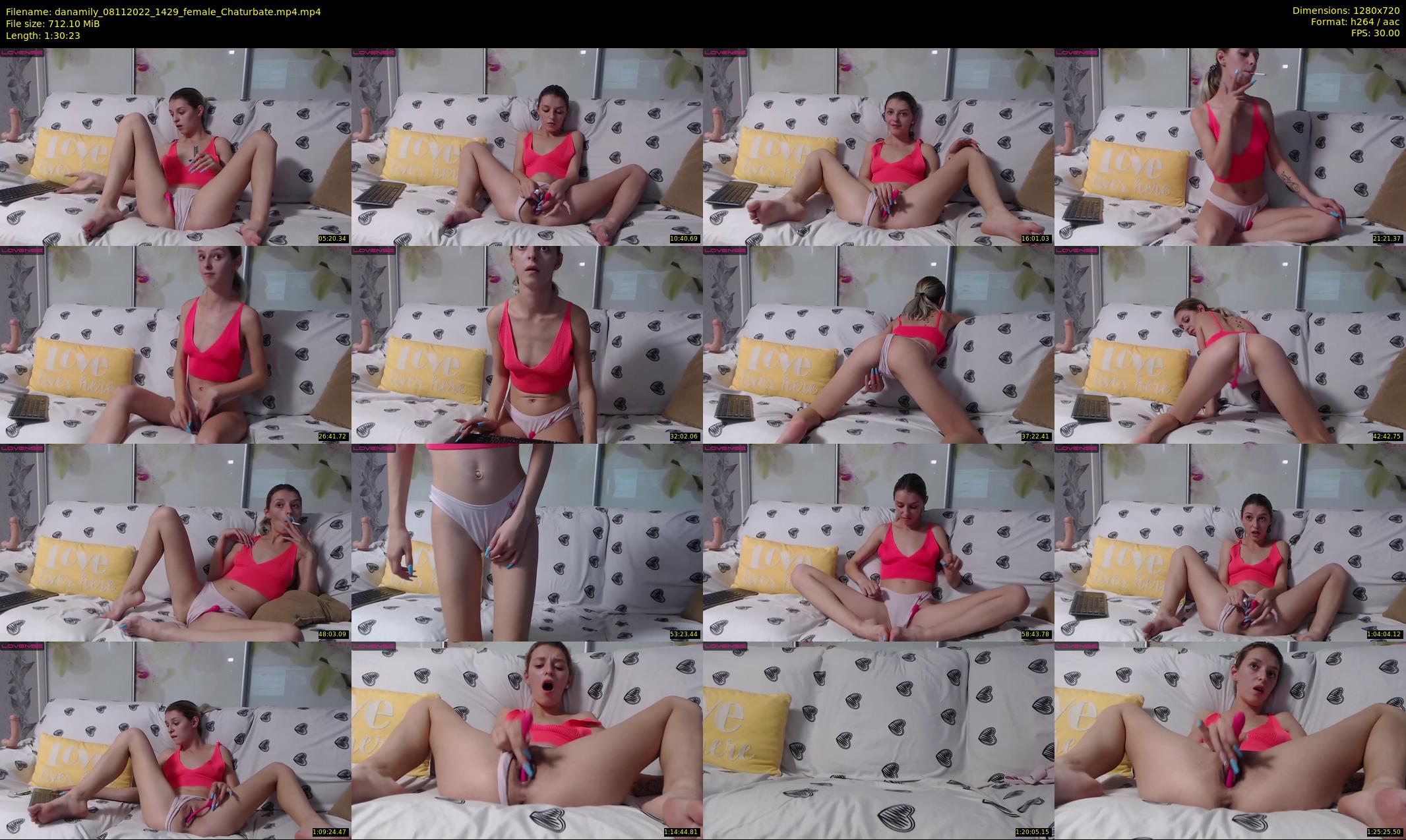 danamily — 91 minute Chaturbate female cam show recording, 720p, Nov 8, 2022