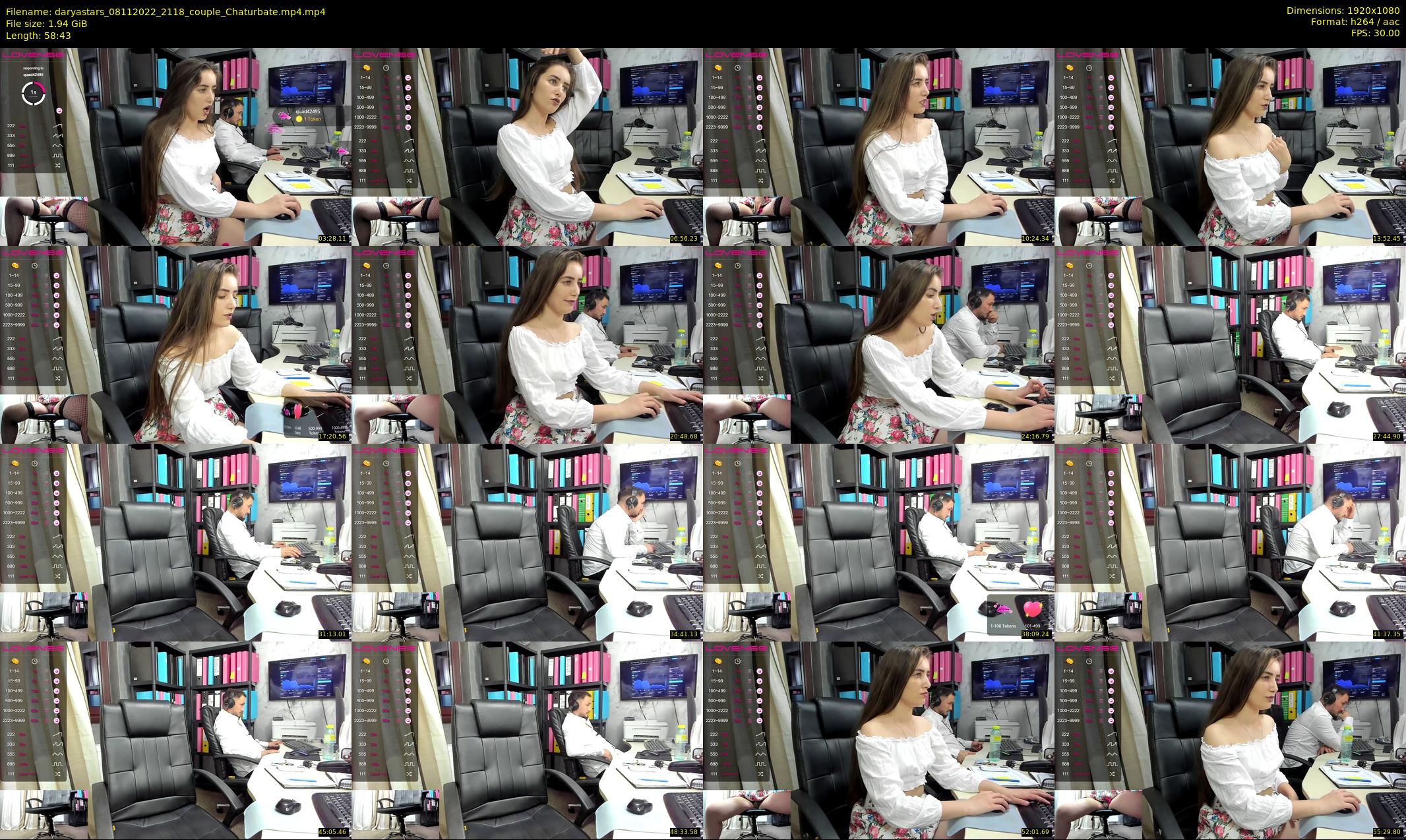 daryastars — 59 minute Chaturbate couple cam show recording, 1080p, Nov 8, 2022