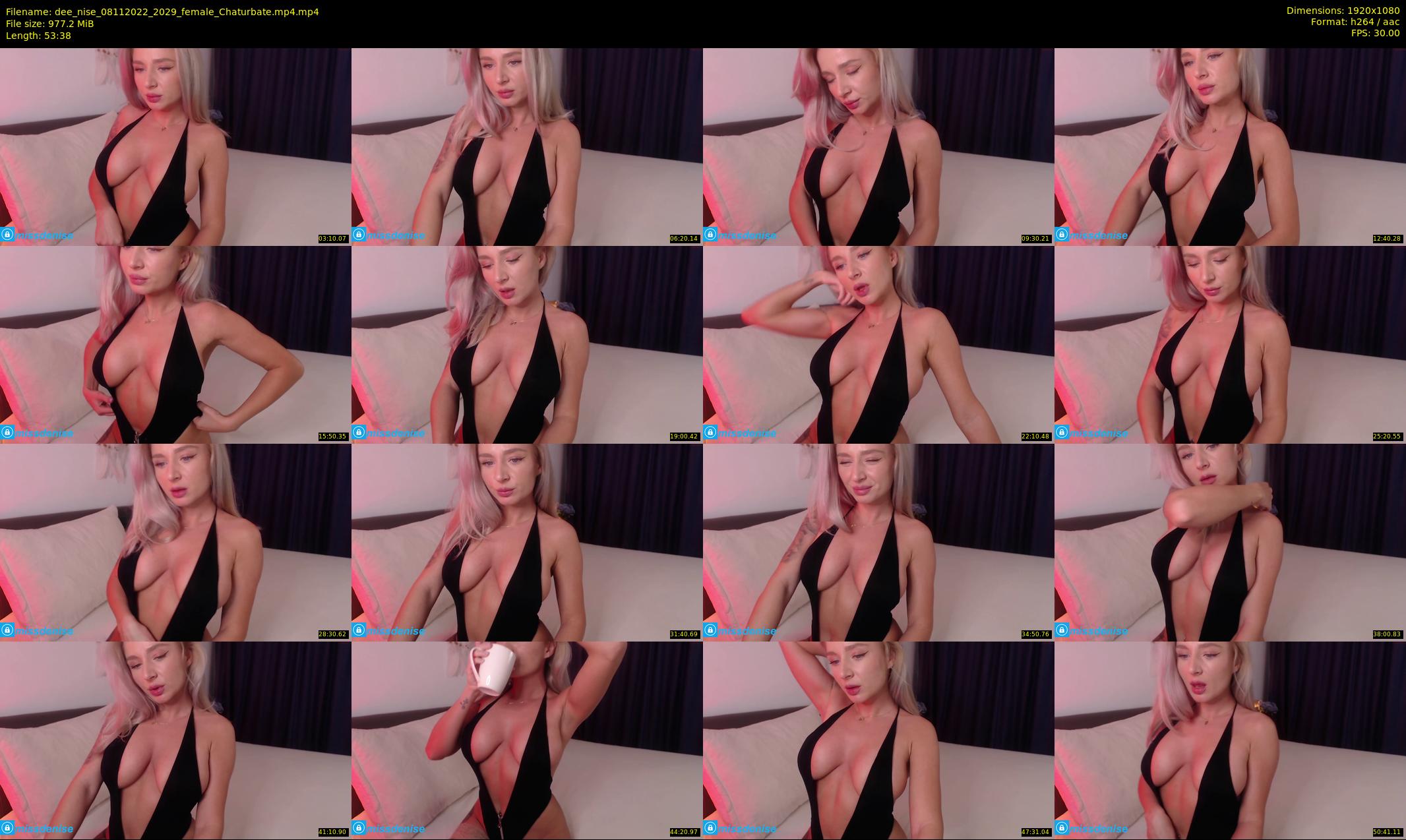 dee_nise — 54 minute Chaturbate female cam show recording, 1080p, Nov 8, 2022