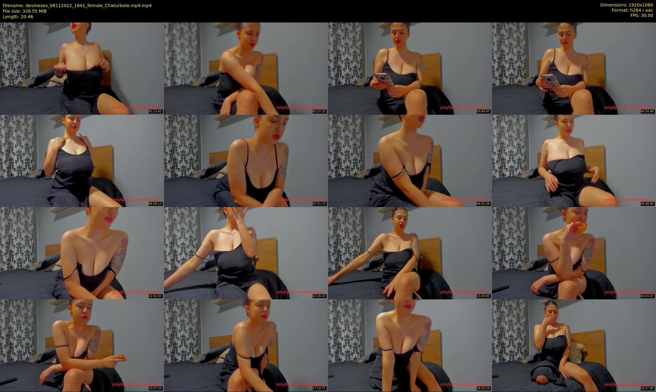 devinesex — 21 minute Chaturbate female cam show recording, 1080p, Nov 8, 2022