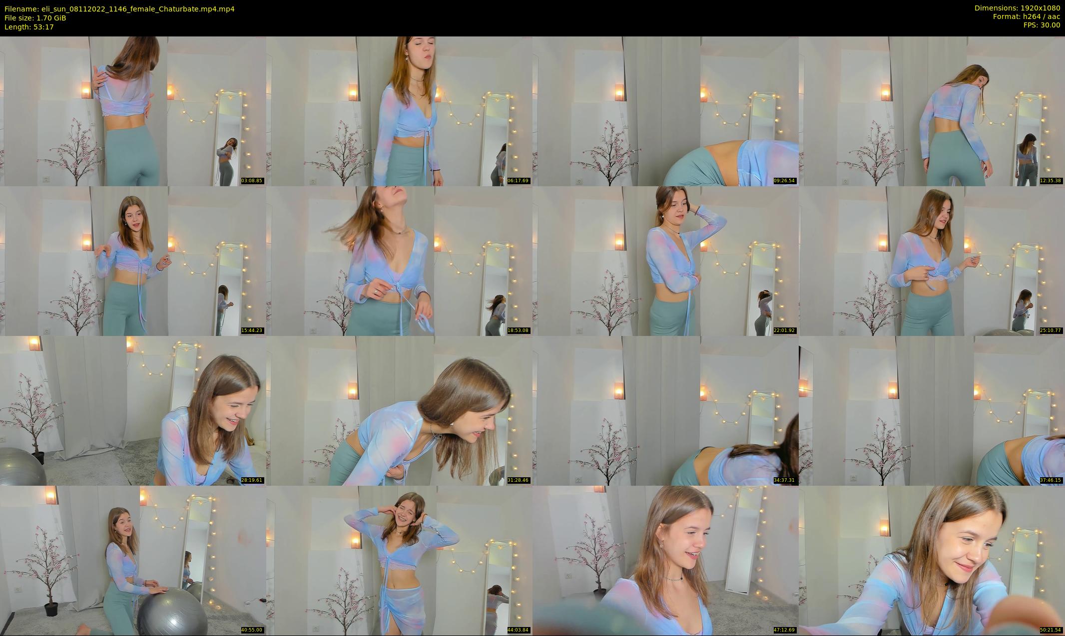 eli_sun — 54 minute Chaturbate female cam show recording, 1080p, Nov 8, 2022