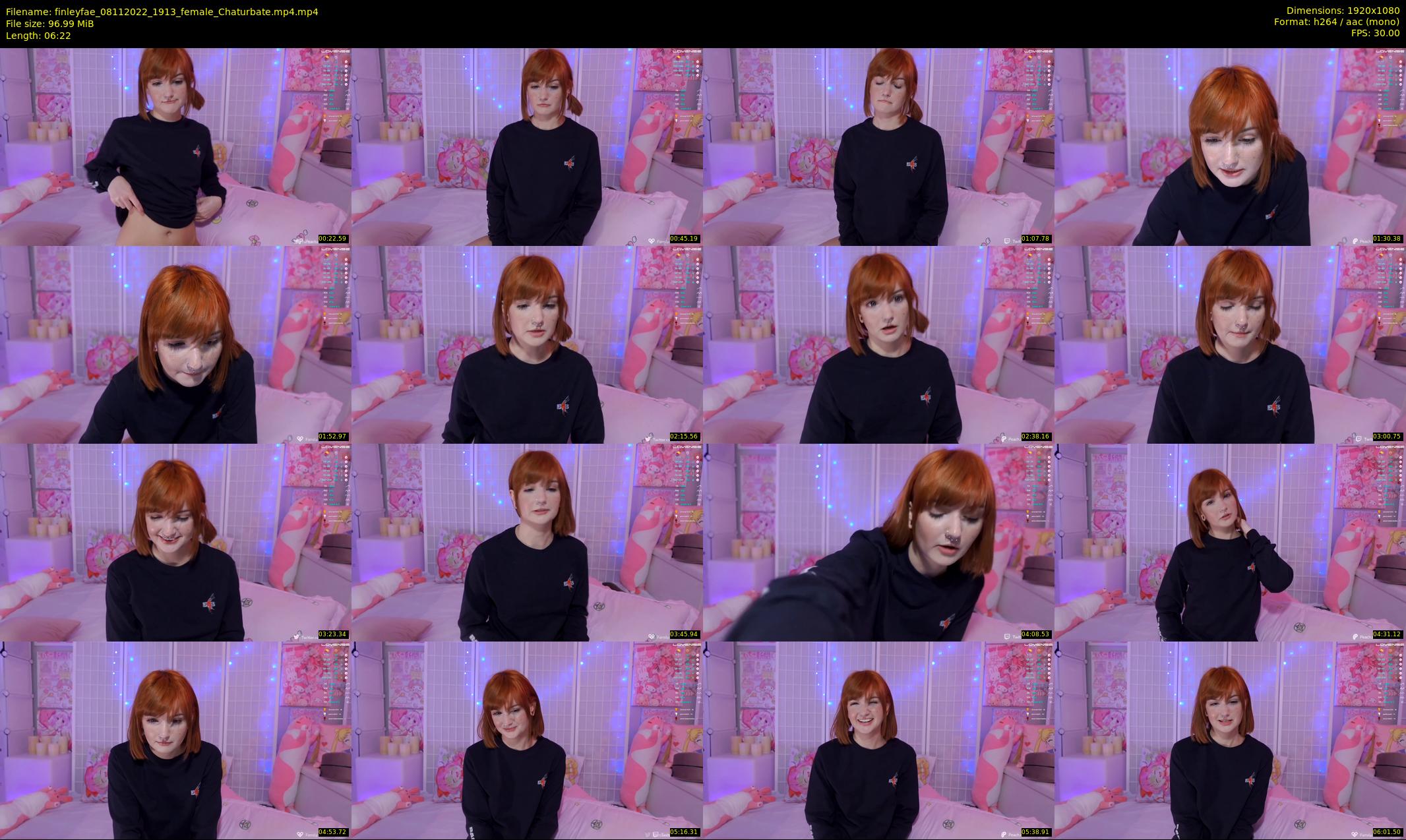 finleyfae — 7 minute Chaturbate female cam show recording, 1080p, Nov 8, 2022