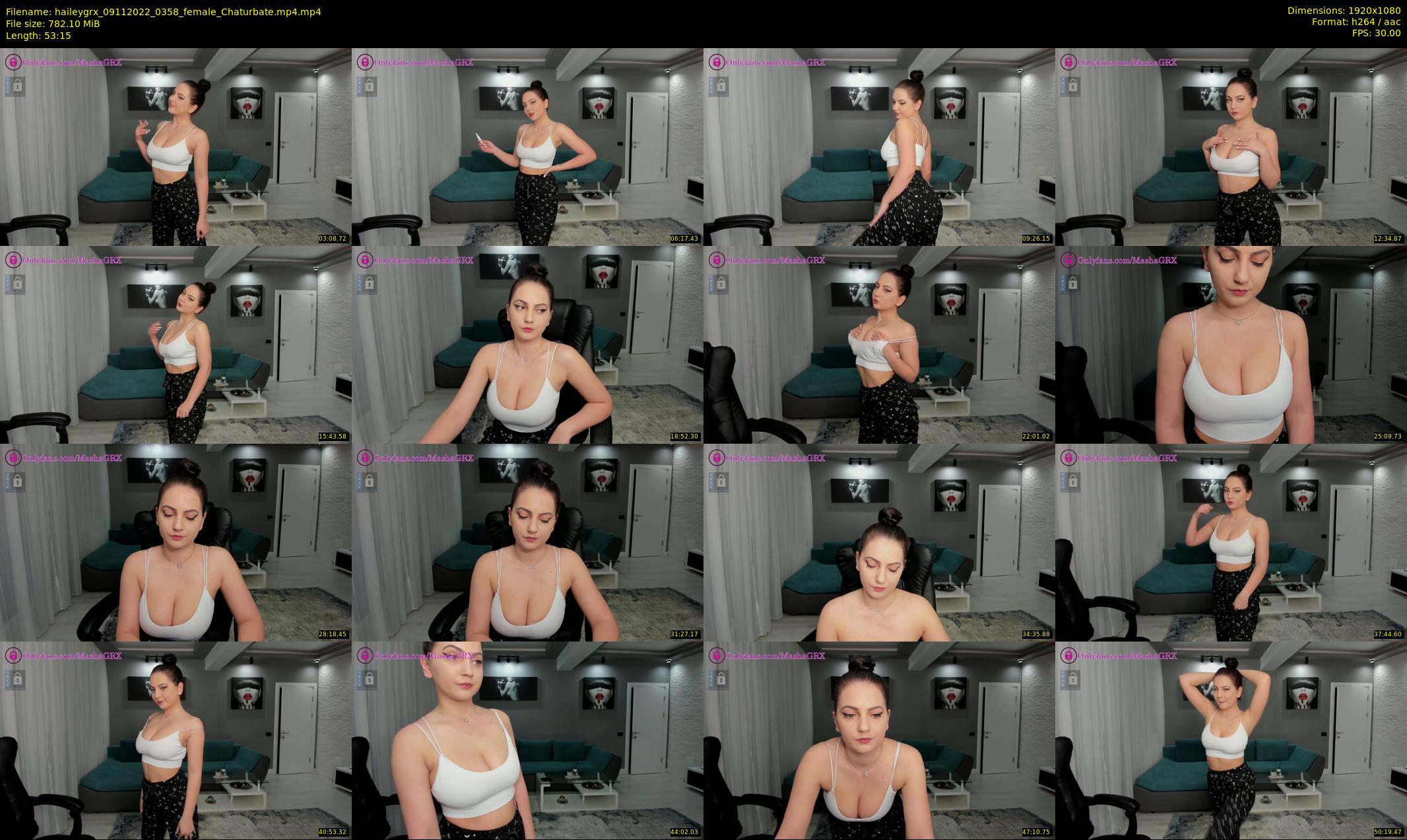 haileygrx — 54 minute Chaturbate female cam show recording, 1080p, Nov 9, 2022