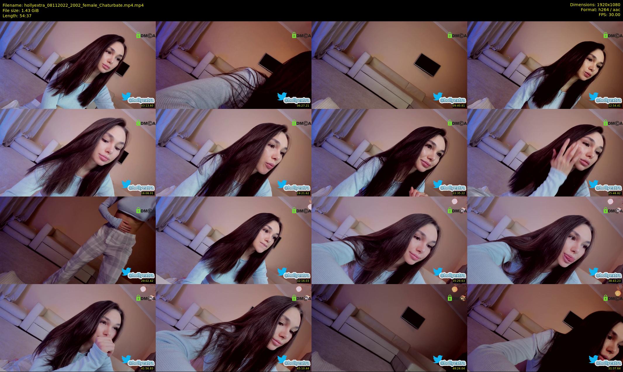 hollyextra — 55 minute Chaturbate female cam show recording, 1080p, Nov 8, 2022