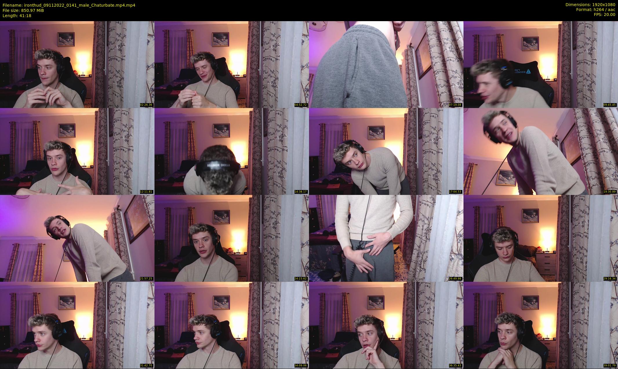 ironthud — 42 minute Chaturbate male cam show recording, 1080p, Nov 9, 2022