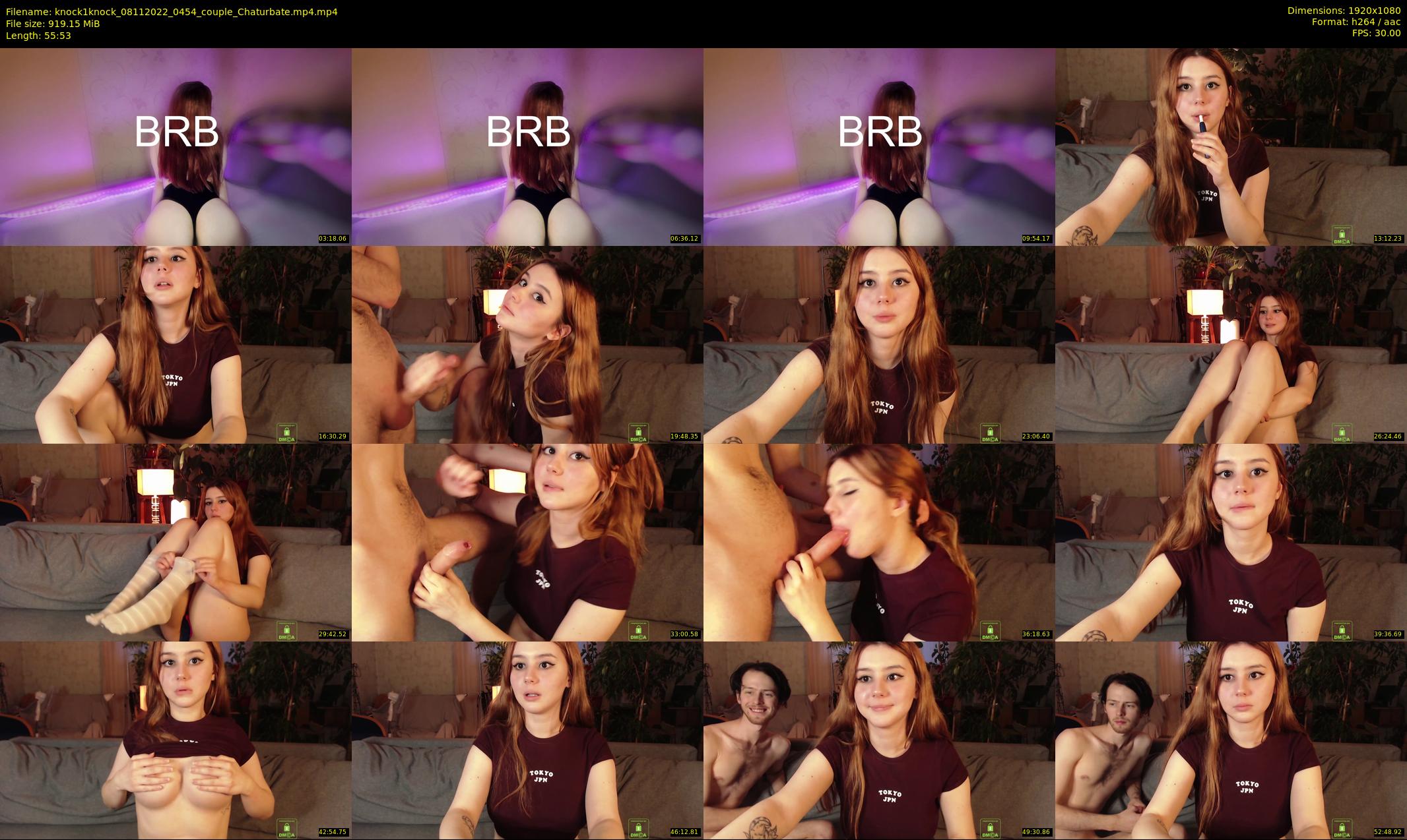 knock1knock — 56 minute Chaturbate couple cam show recording, 1080p, Nov 8, 2022