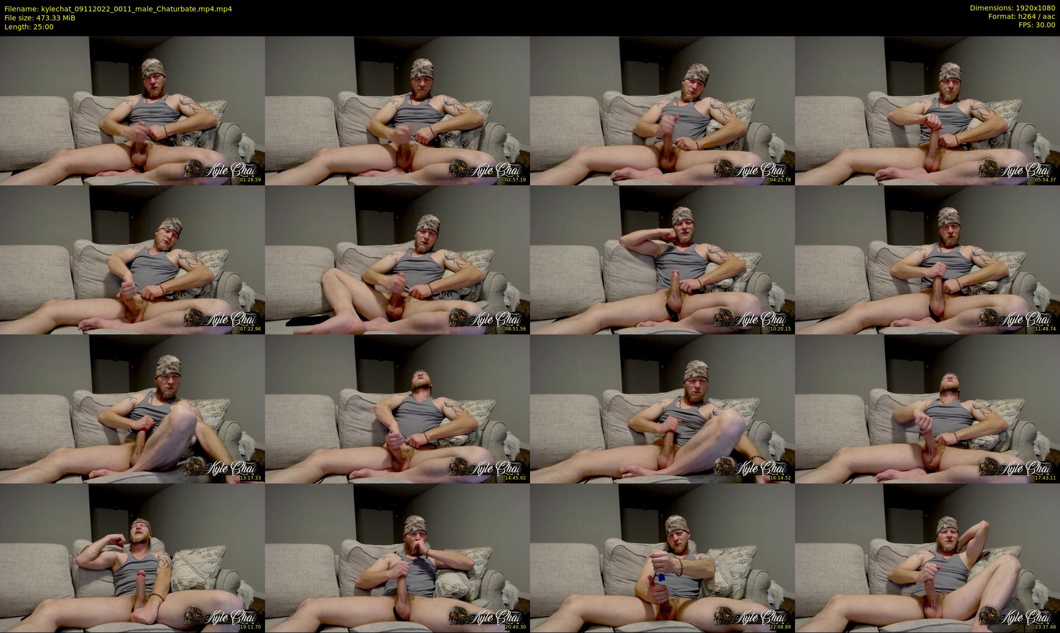 kylechat — 25 minute Chaturbate male cam show recording, 1080p, Nov 9, 2022