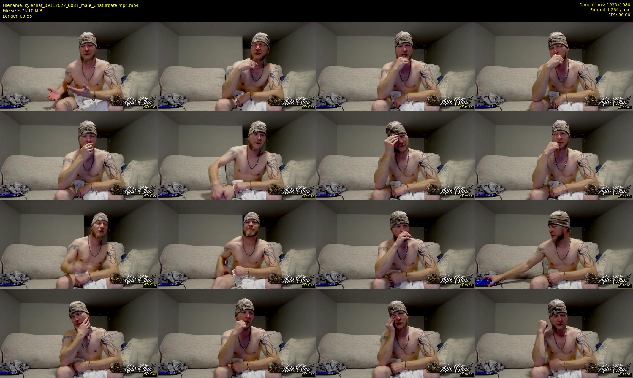 kylechat — 4 minute Chaturbate male cam show recording, 1080p, Nov 9, 2022