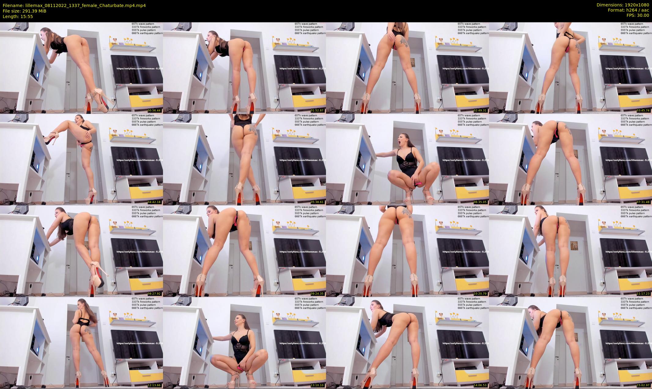 lillemax — 16 minute Chaturbate female cam show recording, 1080p, Nov 8, 2022