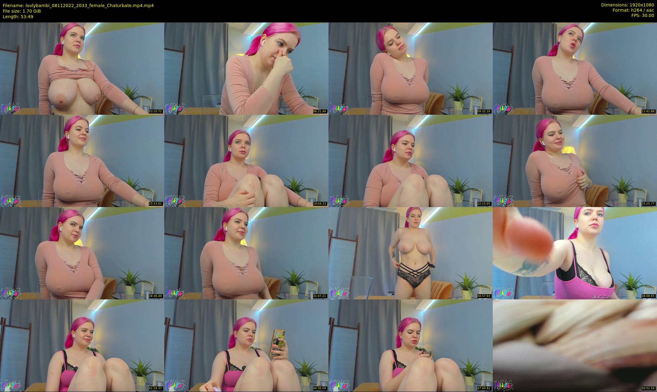 lovlybambi — 54 minute Chaturbate female cam show recording, 1080p, Nov 8, 2022
