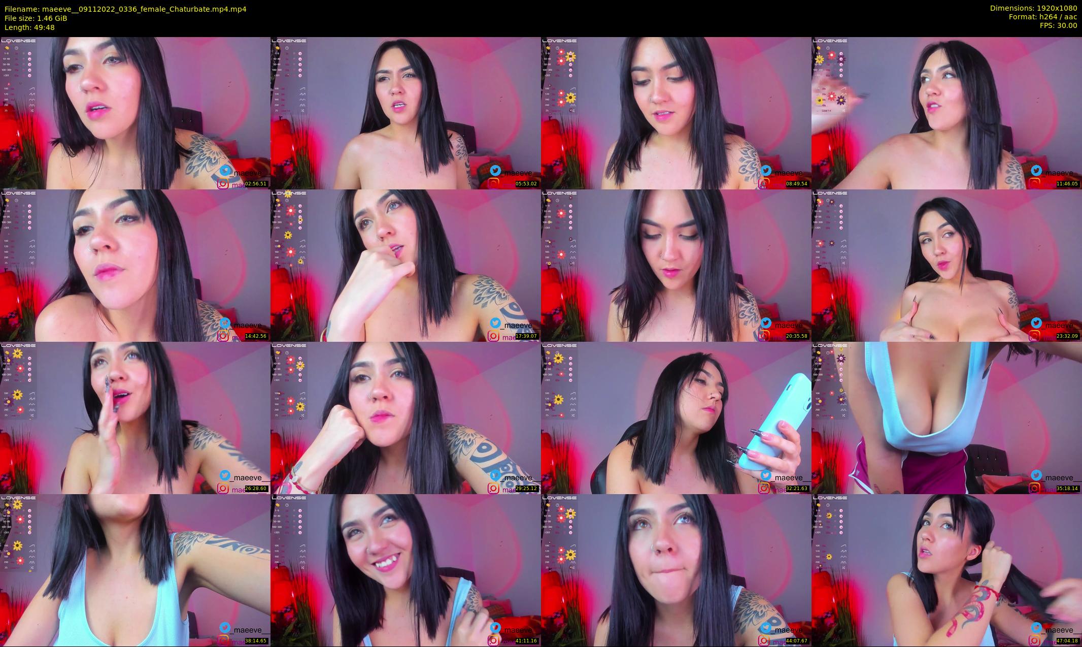 maeeve_ — 50 minute Chaturbate female cam show recording, 1080p, Nov 9, 2022