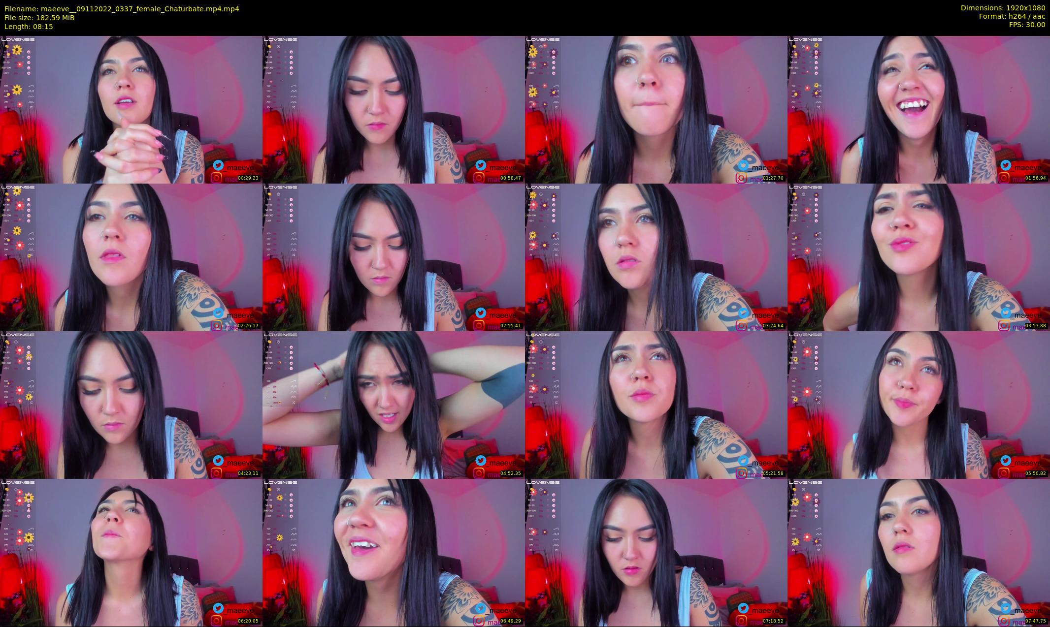 maeeve_ — 9 minute Chaturbate female cam show recording, 1080p, Nov 9, 2022