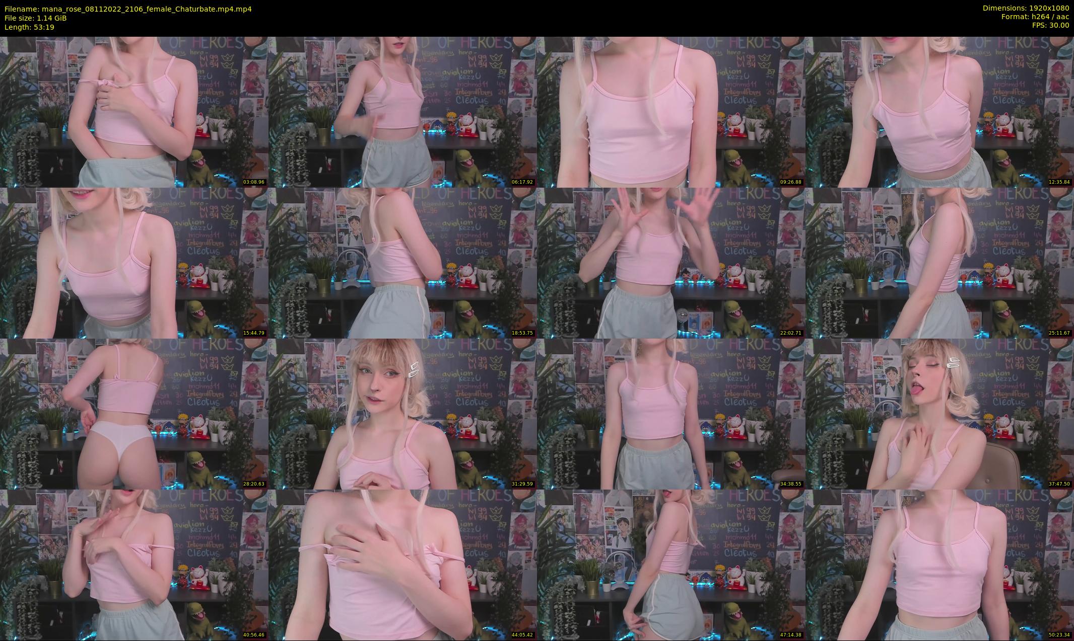 mana_rose — 54 minute Chaturbate female cam show recording, 1080p, Nov 8, 2022