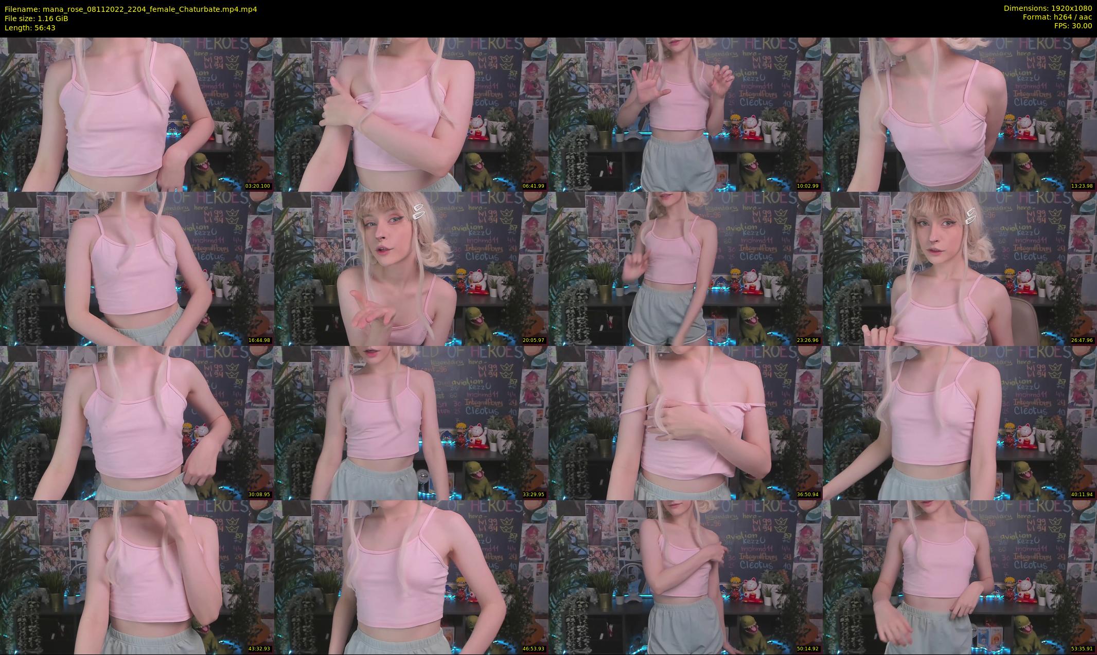 mana_rose — 57 minute Chaturbate female cam show recording, 1080p, Nov 8, 2022