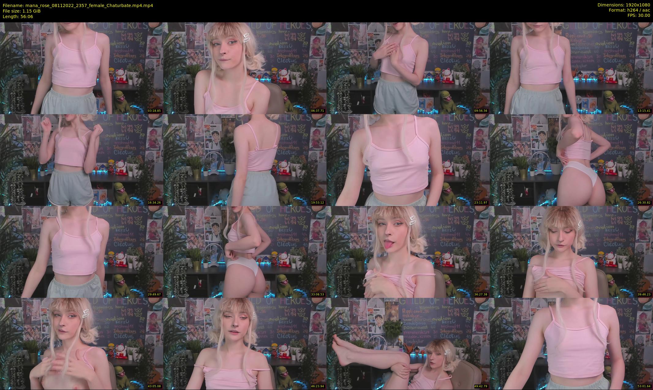 mana_rose — 57 minute Chaturbate female cam show recording, 1080p, Nov 8, 2022