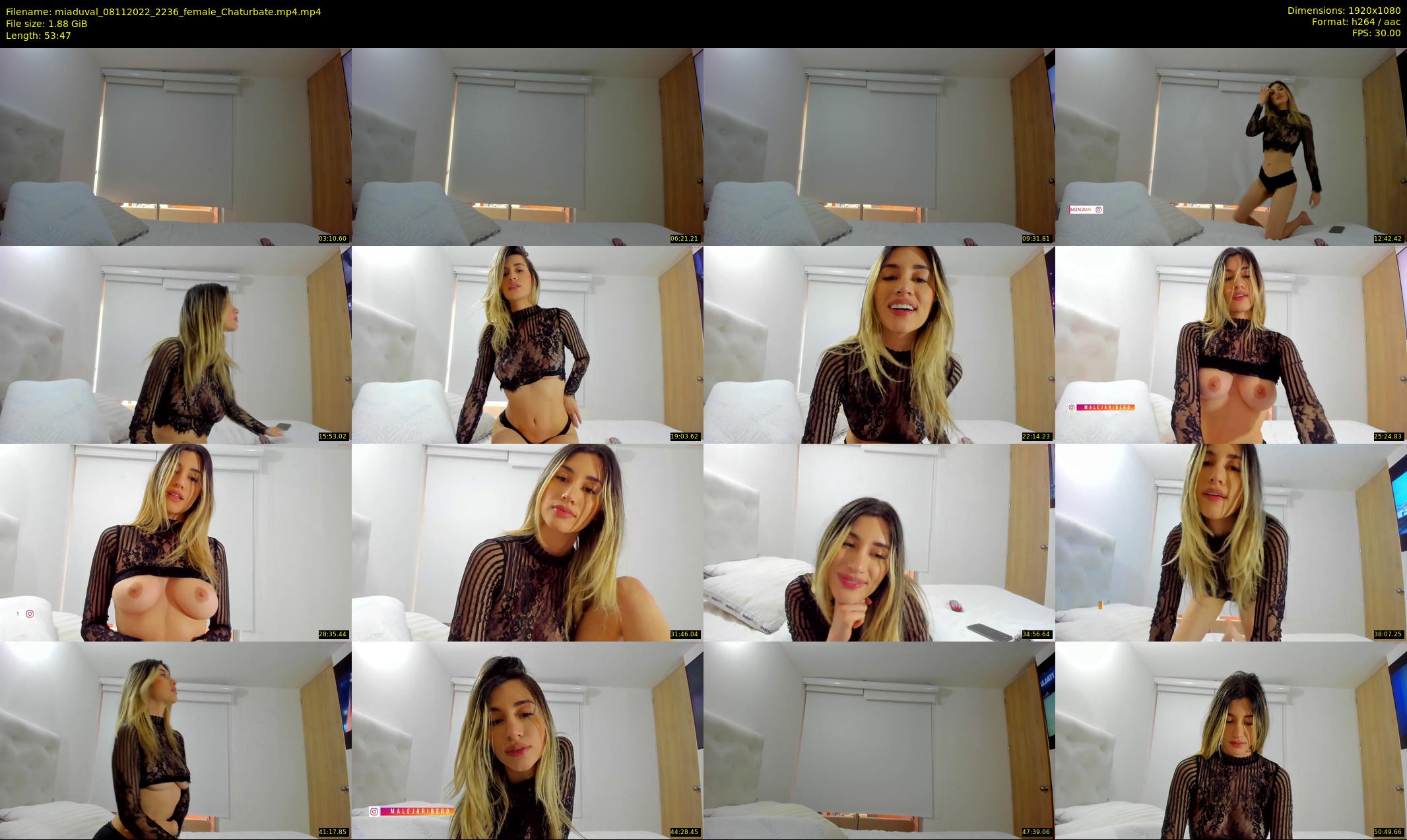 miaduval — 54 minute Chaturbate female cam show recording, 1080p, Nov 8, 2022