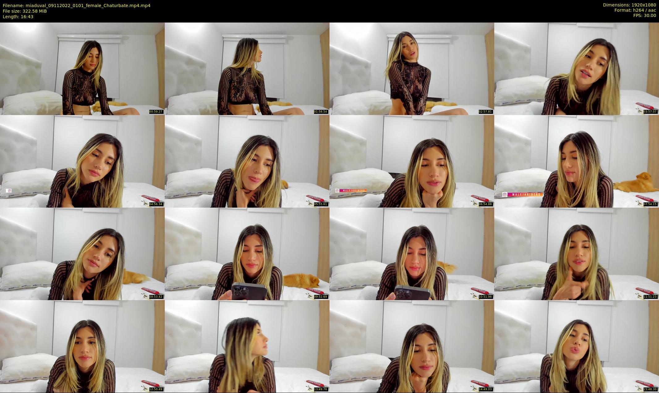 miaduval — 17 minute Chaturbate female cam show recording, 1080p, Nov 9, 2022