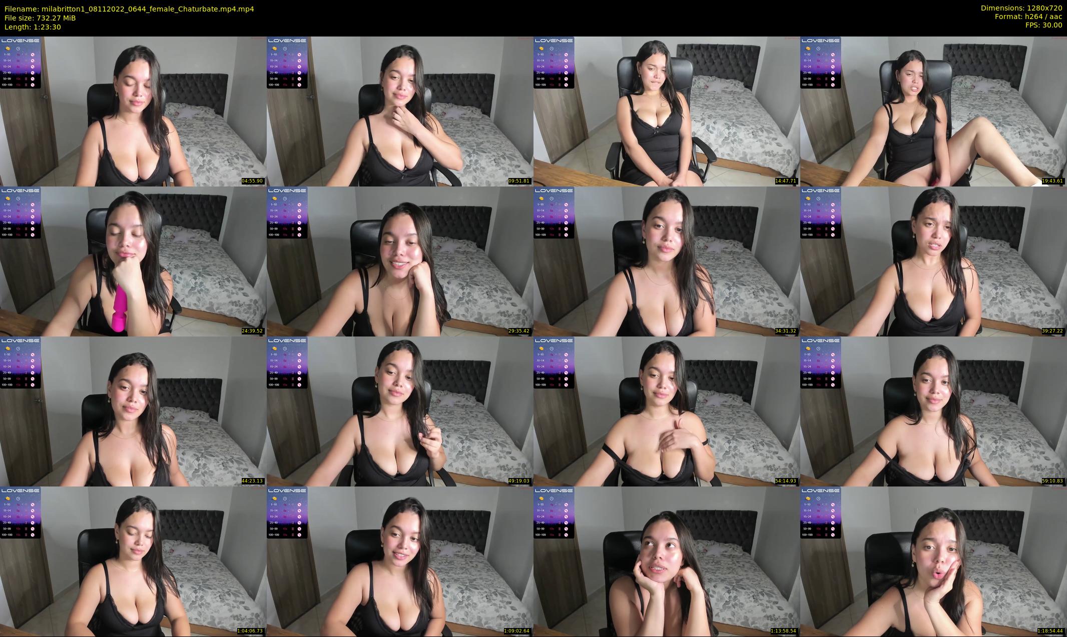 milabritton1 — 84 minute Chaturbate female cam show recording, 720p, Nov 8, 2022