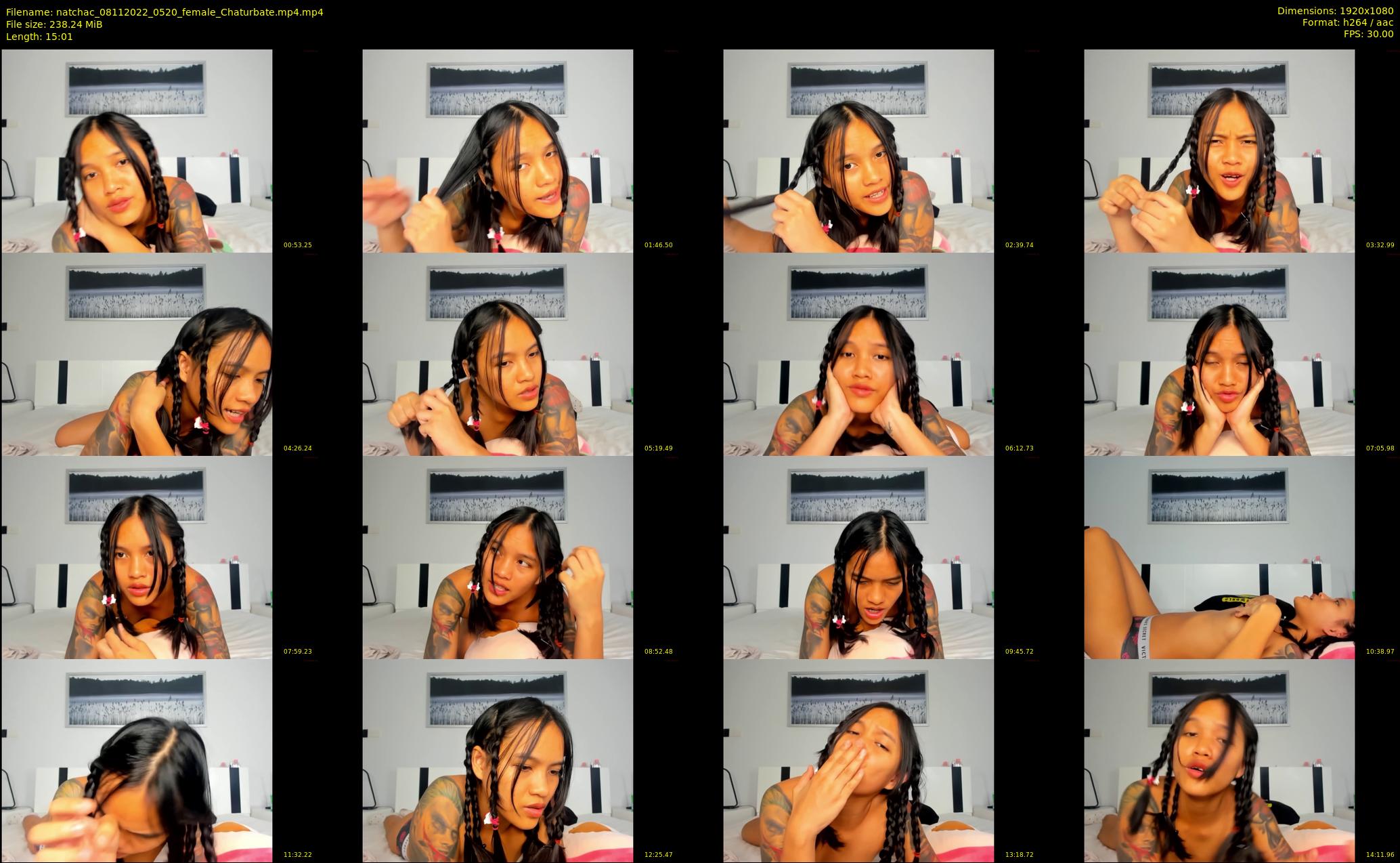 natchac — 16 minute Chaturbate female cam show recording, 1080p, Nov 8, 2022